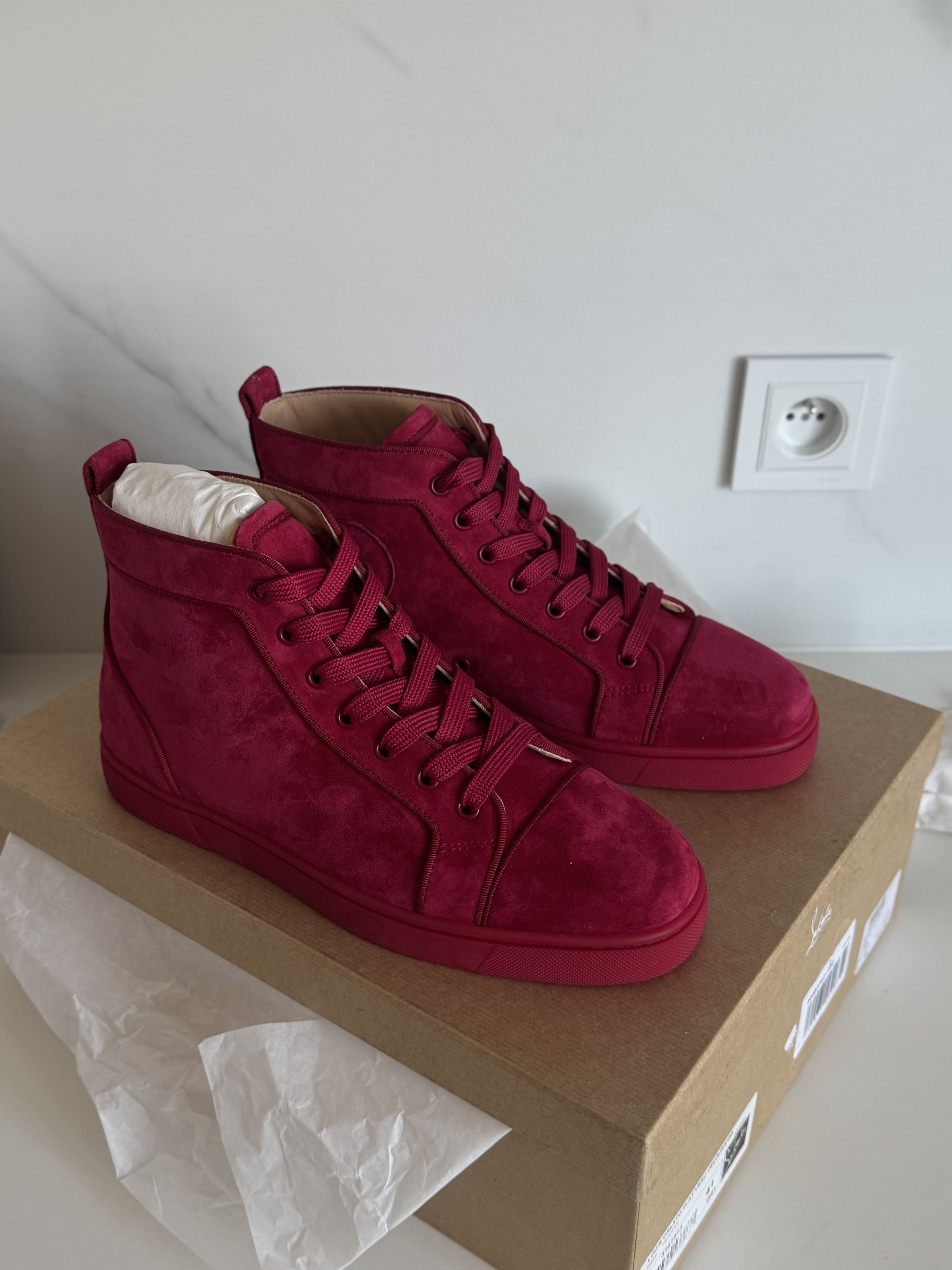 Christian Louboutin Louboutin High | Cherry color | Size 41 | Brand new Size US 8 / EU 41 - 4 Thumbnail