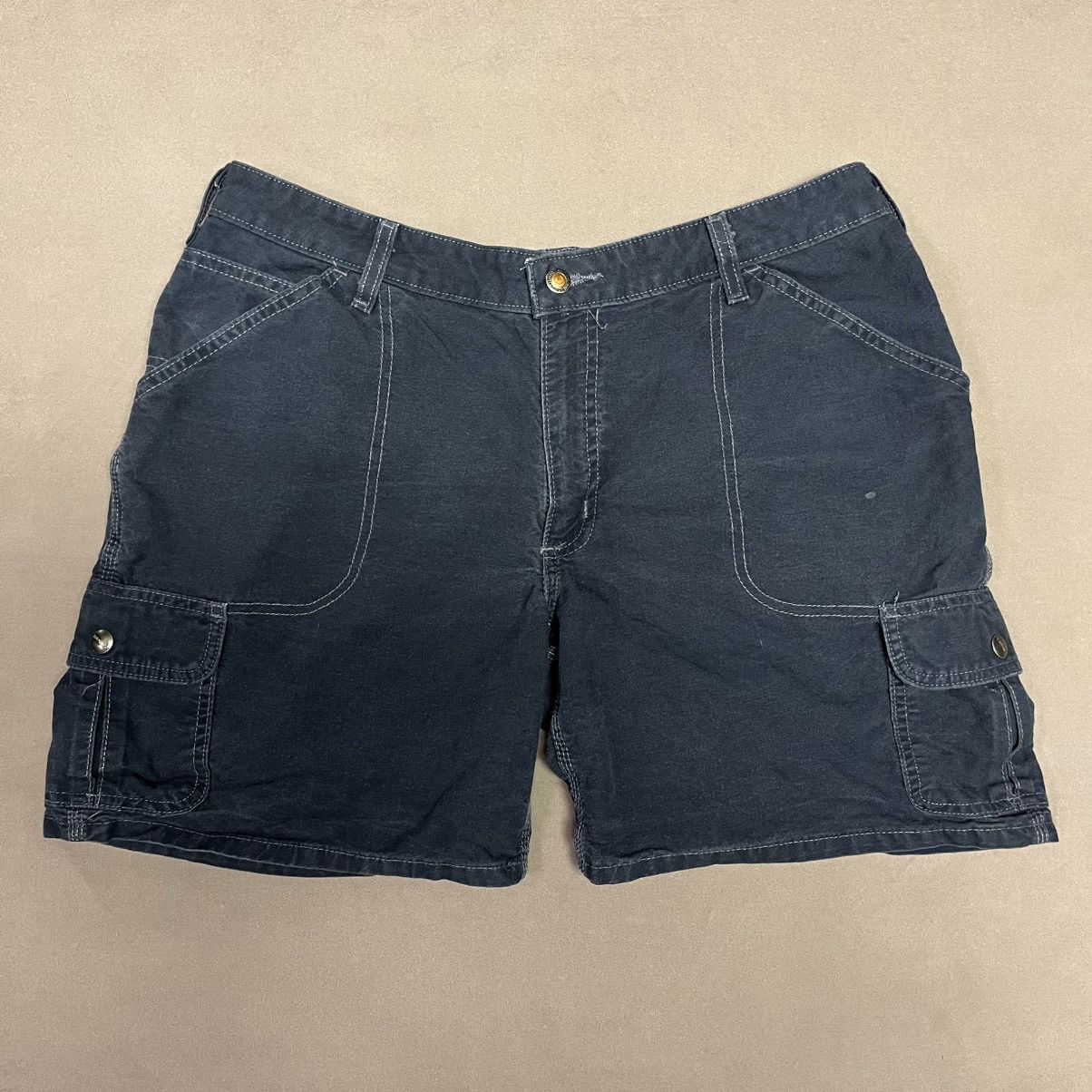 Carhartt × Vintage Vintage 90 Carhartt Cargo Shorts Canvas Workwear - Womens 14 Size 36" / US 14 / IT 50 - 2 Thumbnail