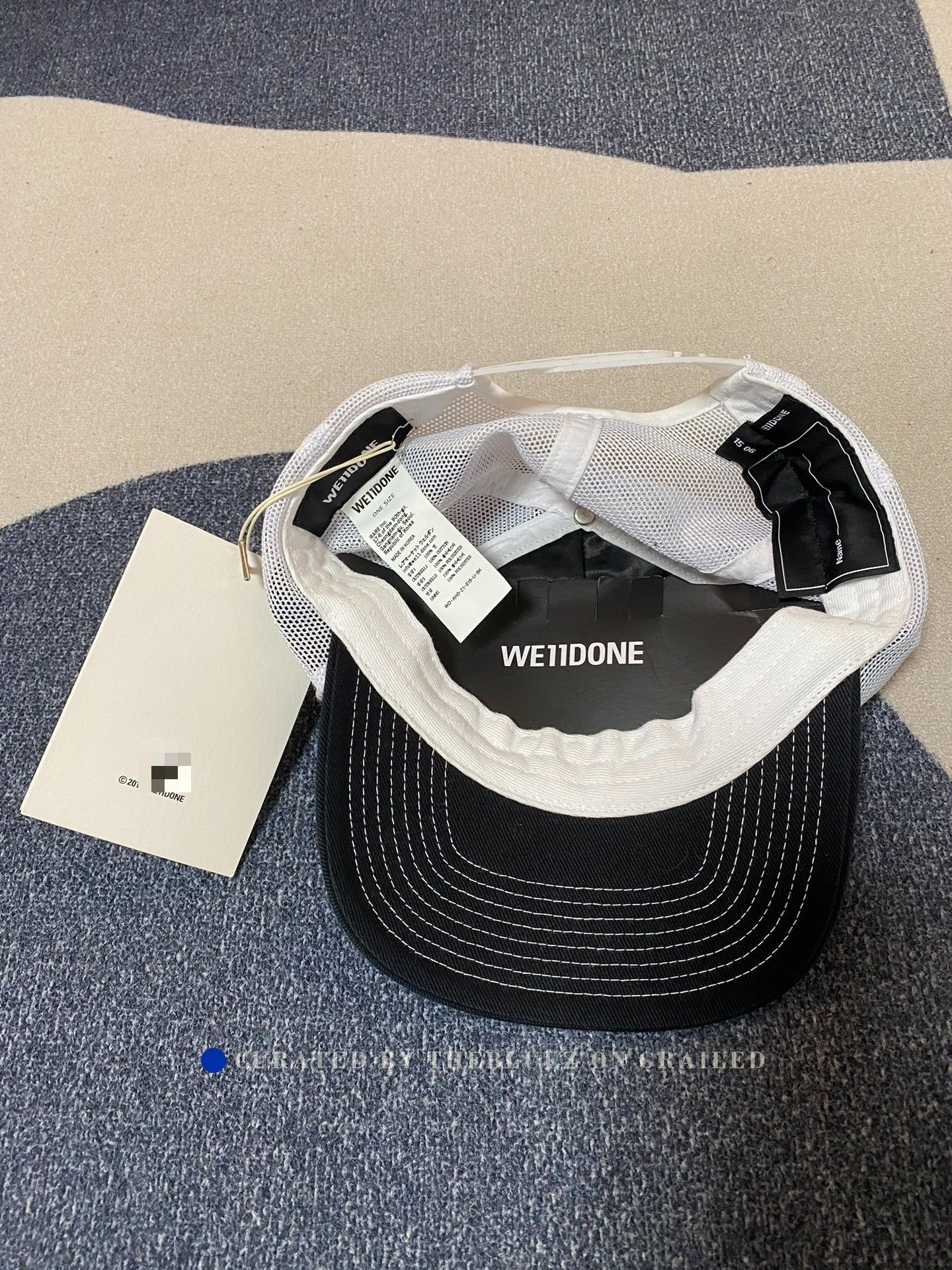 WE11DONE we11done Logo Cap Size ONE SIZE - 2 Thumbnail