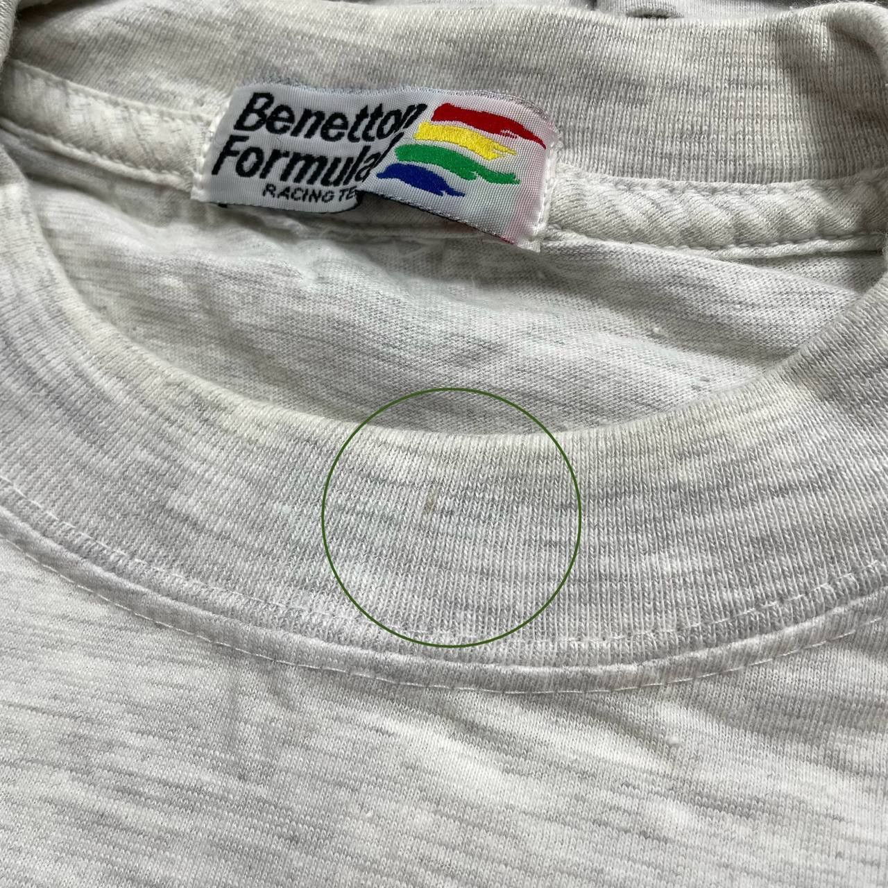 Formula 1 Vintage 90s Benetton Formula One 1 Racing T Shirt Gray L/XL Size US XL / EU 56 / 4 - 25 Thumbnail