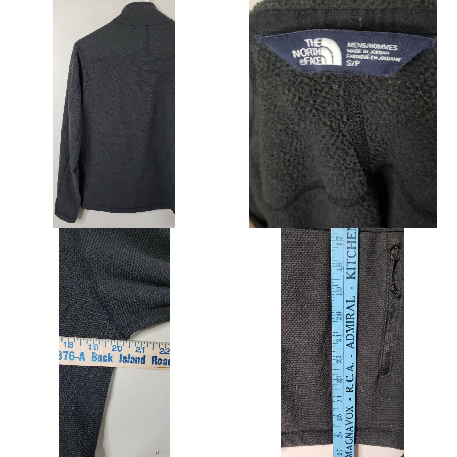 The North Face The North Face Men's S Black Knit Outer Fleece Interior Full Zip Jacket Size US S / EU 44-46 / 1 - 8 Thumbnail