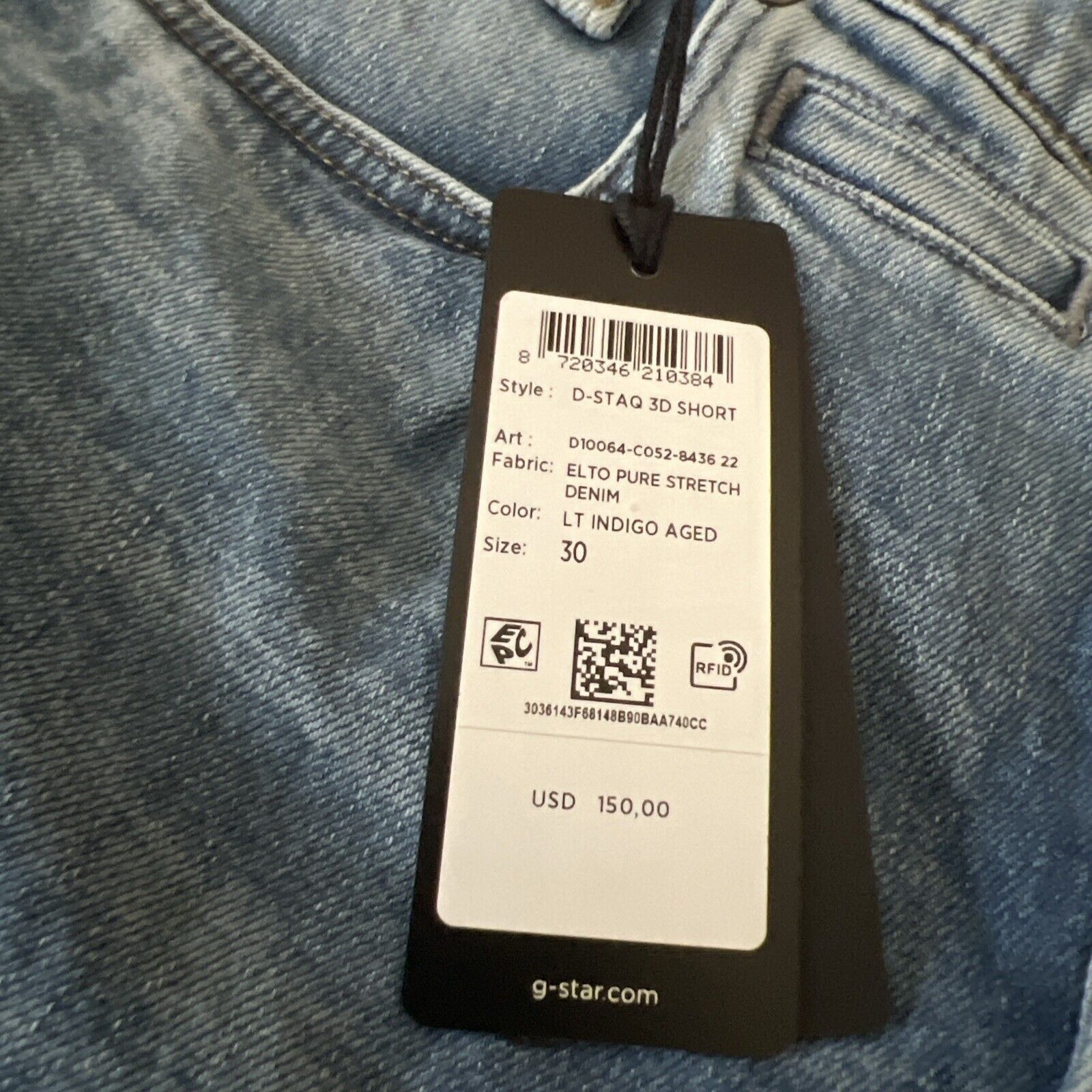 G-Star G-Star Raw Jeans Mens D-Staq Shorts Denim Blue $150 Size 30 Size US 30 / EU 46 - 6 Thumbnail