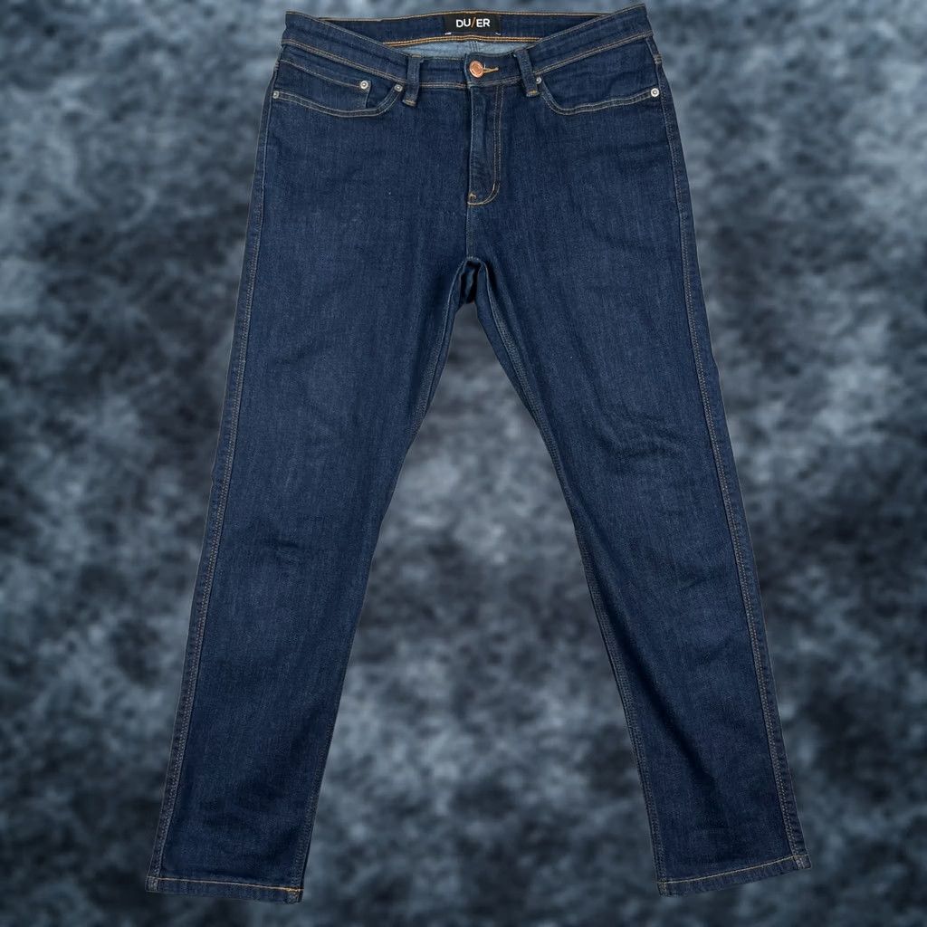 DUER DUER L2X Slim Fit Jeans Stretch Performance Denim 33x30 Mens Blue Pants Size US 33 - 1 Thumbnail