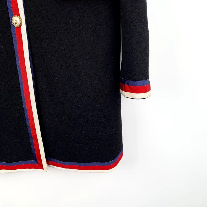 Gucci Gucci Black striped wool lapel single-breasted long-sleeve Size XS / US 0-2 / IT 36-38 - 4 Thumbnail