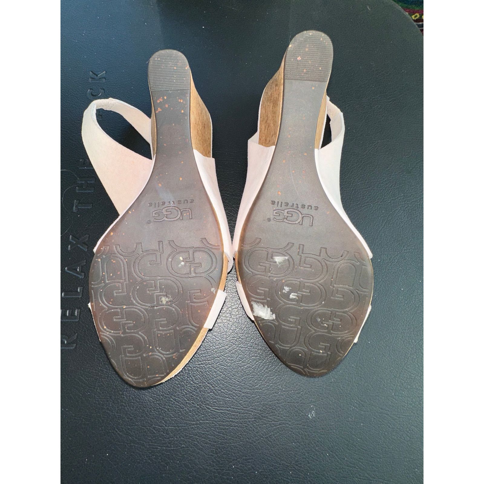 Ugg UGG PALE PINK SUEDE HIGH WEDGE SANDALS 7 Size US 7 / IT 37 - 5 Thumbnail