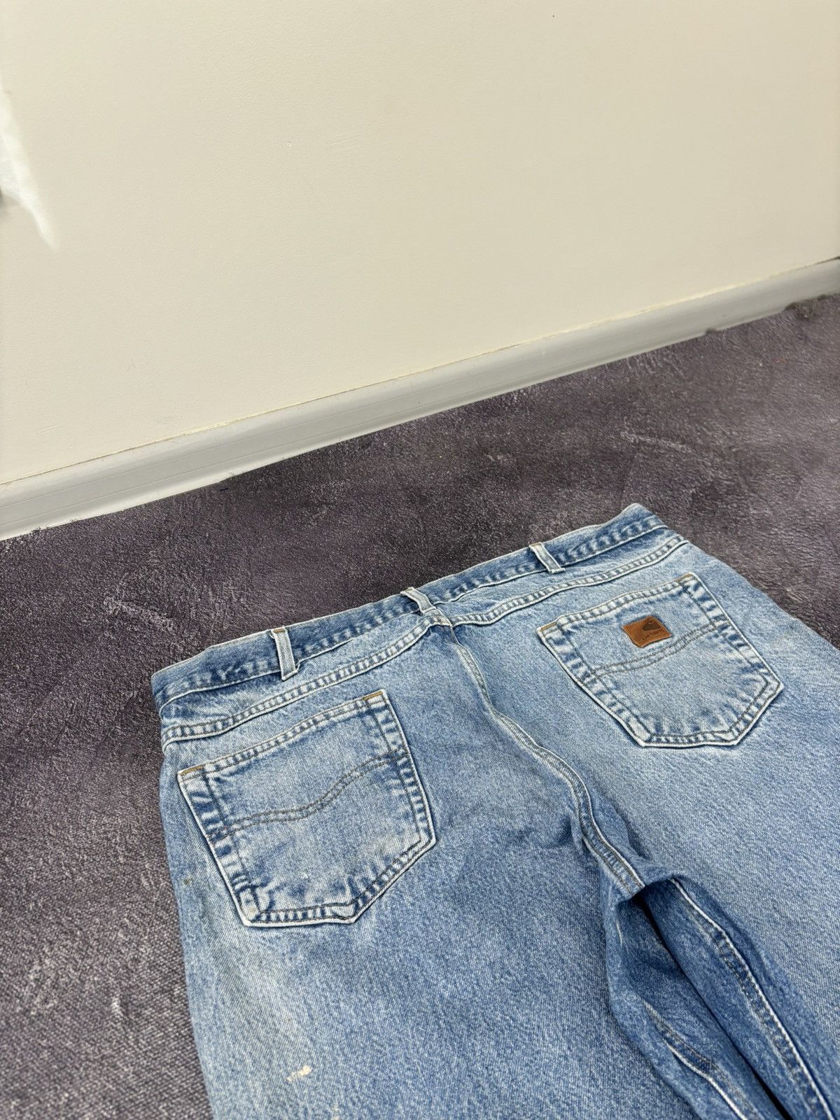Carhartt Vintage Carhartt Faded Blue USA Denim Hype Baggy Jeans Size US 40 / EU 56 - 7 Thumbnail