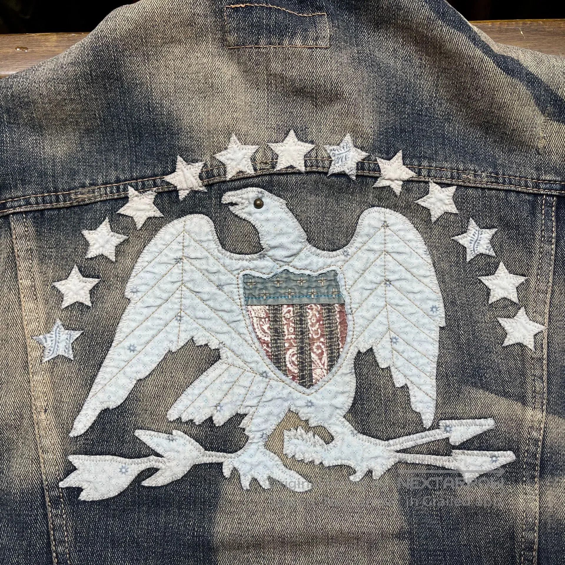 RRL Ralph Lauren Distressed Denim Jacket by Ralph Lauren. Size US L / EU 52-54 / 3 - 5 Thumbnail