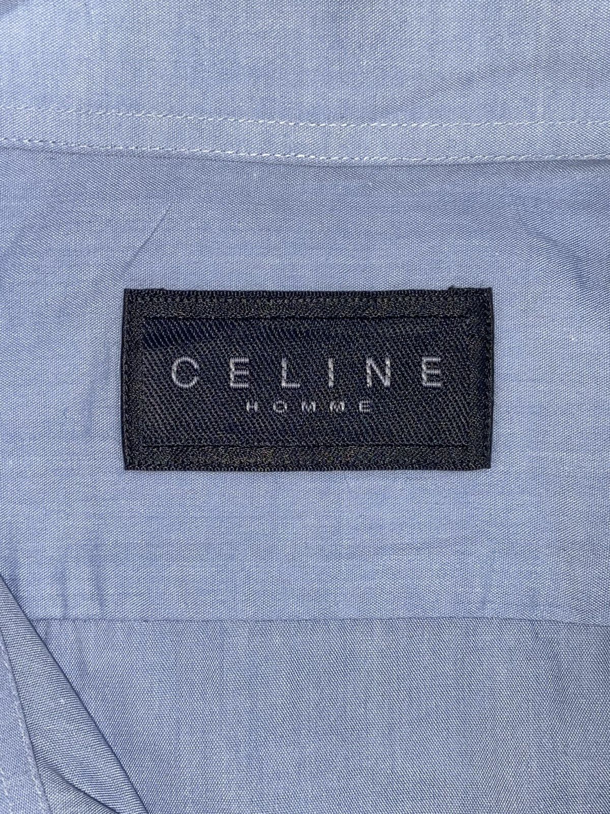 Celine CELINE HOMME Blue Shirt Size US S / EU 44-46 / 1 - 7 Thumbnail
