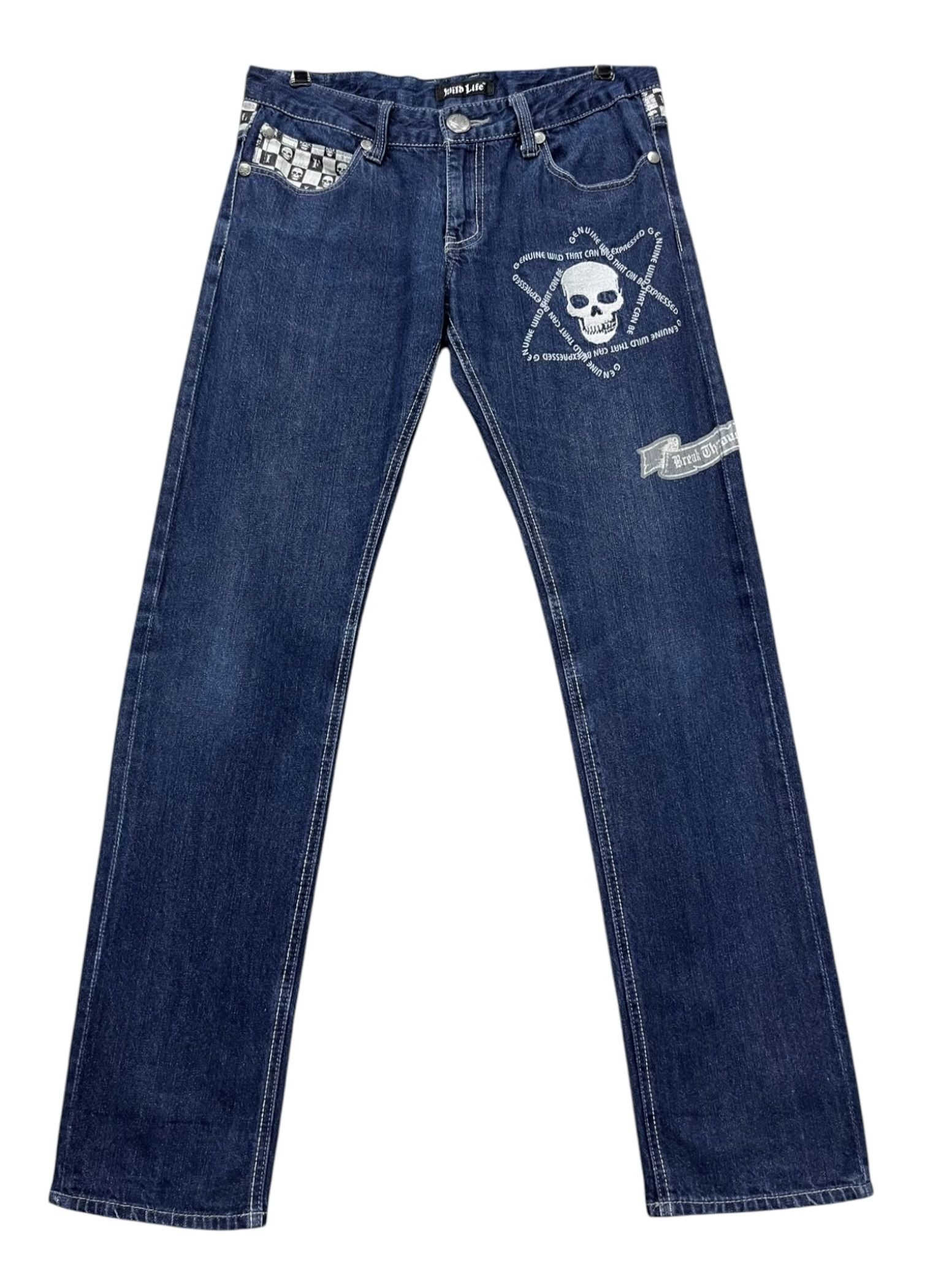 Seditionaries WILD LIFE Punk! Embroidery Skulls Inspired by Number (N)ine Size US 32 / EU 48 - 4 Thumbnail