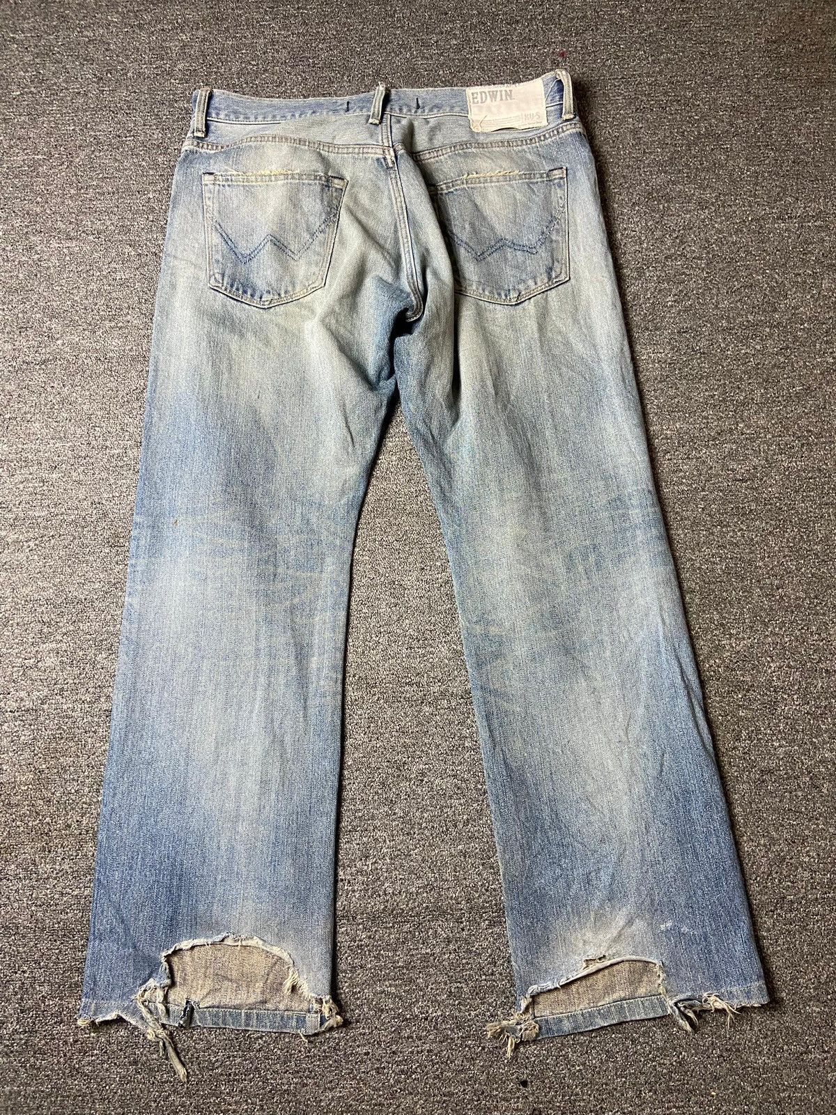 Edwin Edwin 451 Ripped Style Denim Jeans (148) Size US 38 / EU 54 - 5 Thumbnail