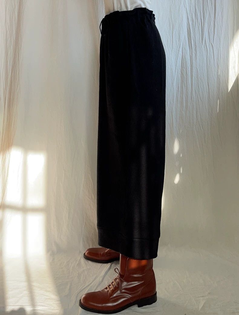 Y's Y's size 3 Black knit wide-leg pants Size US 28 / EU 44 - 7 Thumbnail