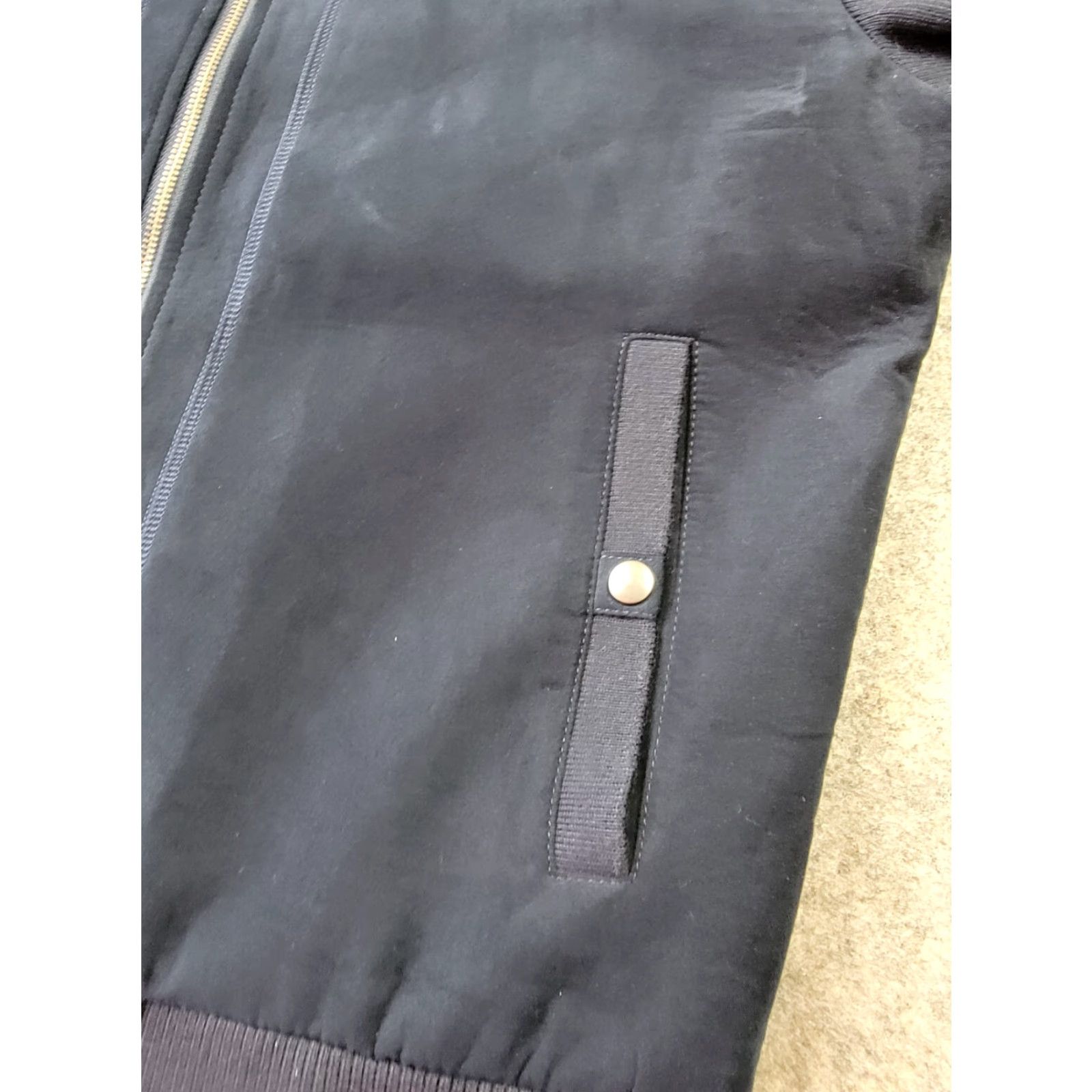 Kenzo Enzo Tovare Jacket Bomber Jacket Mens Medium Blue Faux Suede Elbow Patches Full Zip Pockets Regular Fit Casual Business Size US M / EU 48-50 / 2 - 6 Thumbnail