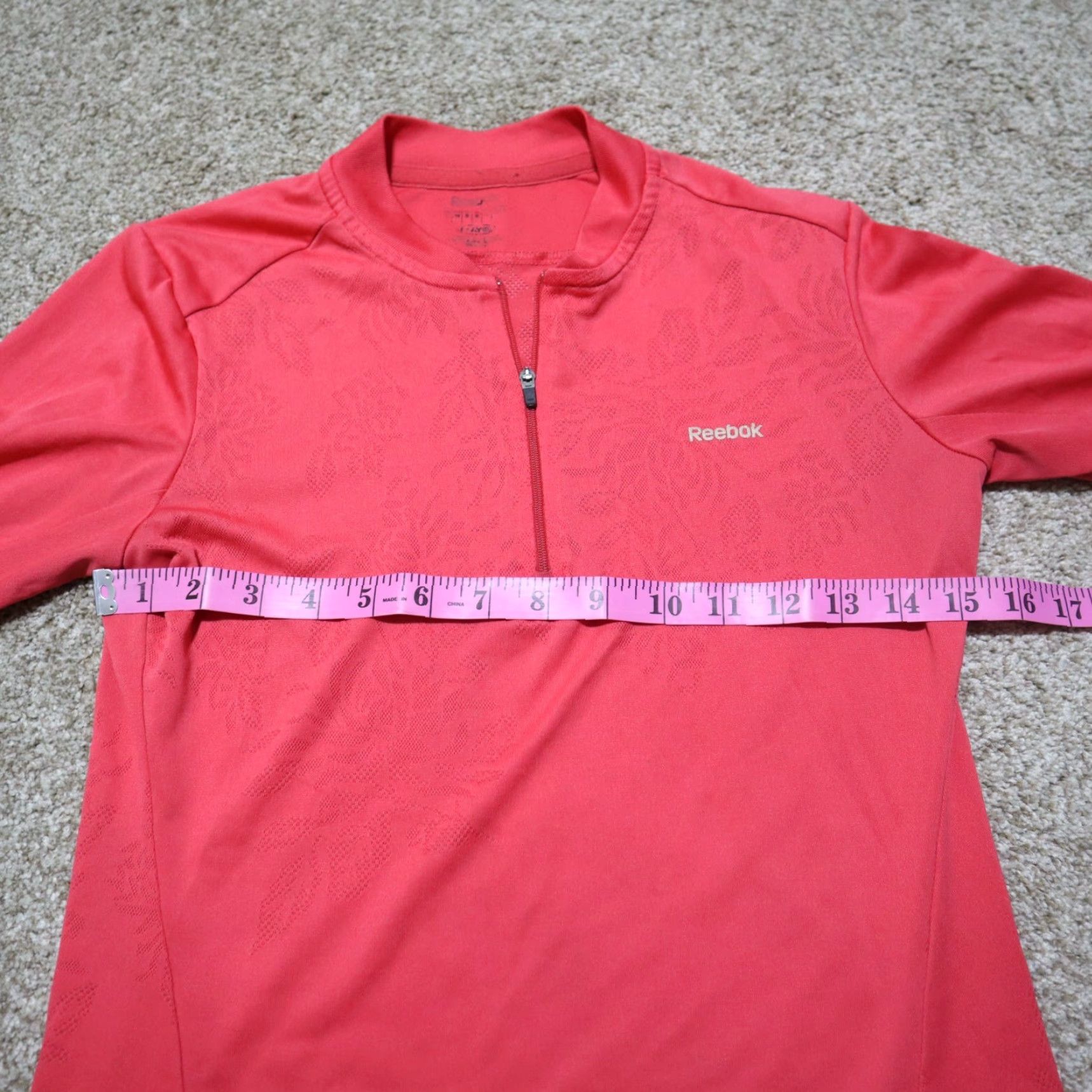 Reebok Reebok Jacket Long Sleeve 1/4 Zip Up Red Women's Size S Small Size S / US 4 / IT 40 - 4 Thumbnail