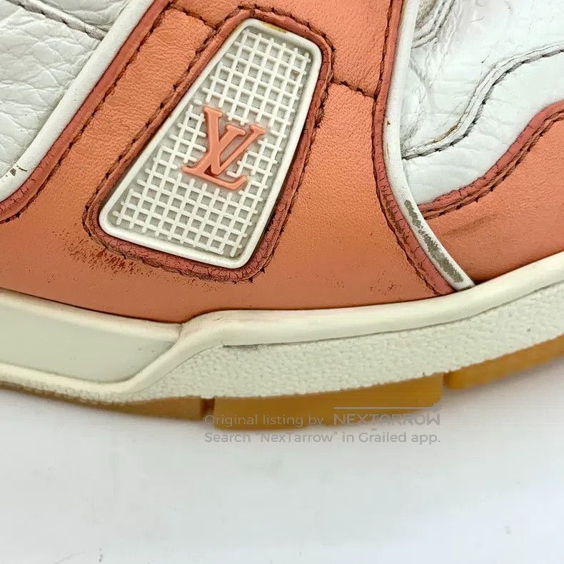 Louis Vuitton Louis Vuitton Trainer Orange logo Embossed Lace Up Casual Size US 7.5 / EU 40-41 - 8 Thumbnail