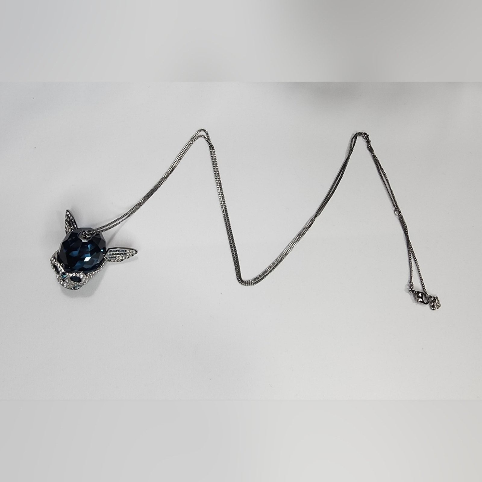 Swarovski Swarovski Silver Skull Pendant Necklace Size ONE SIZE - 10 Thumbnail