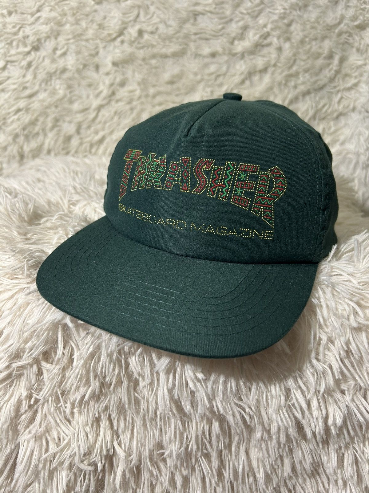Thrasher × Vintage THRASHER Davis Snapback Cap Skateboarding Vintage Hat Size ONE SIZE - 2 Thumbnail