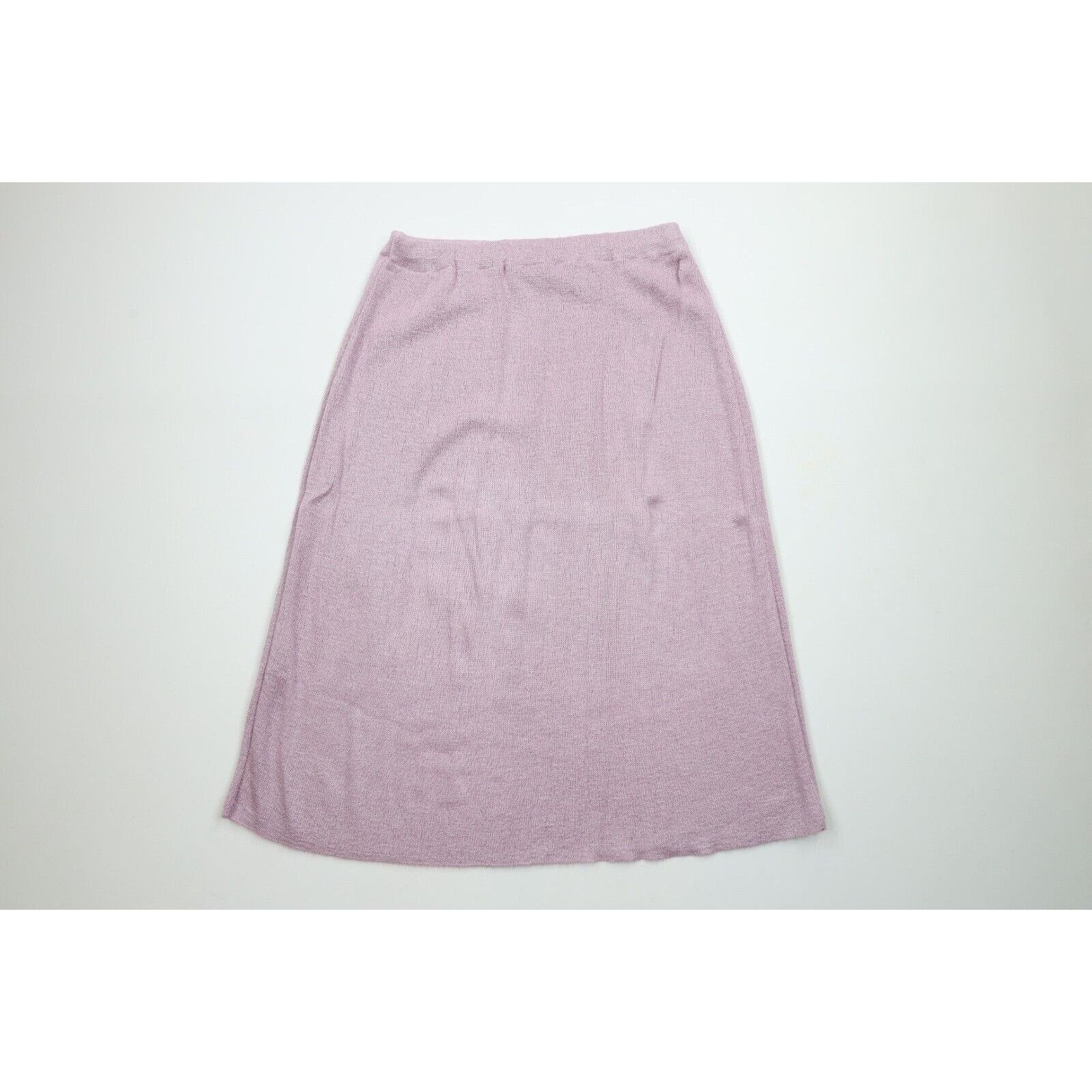 Vintage Vintage 70s Streetwear Blank Knit Skirt Lilac Purple Size 28" / US 6 / IT 42 - 7 Thumbnail