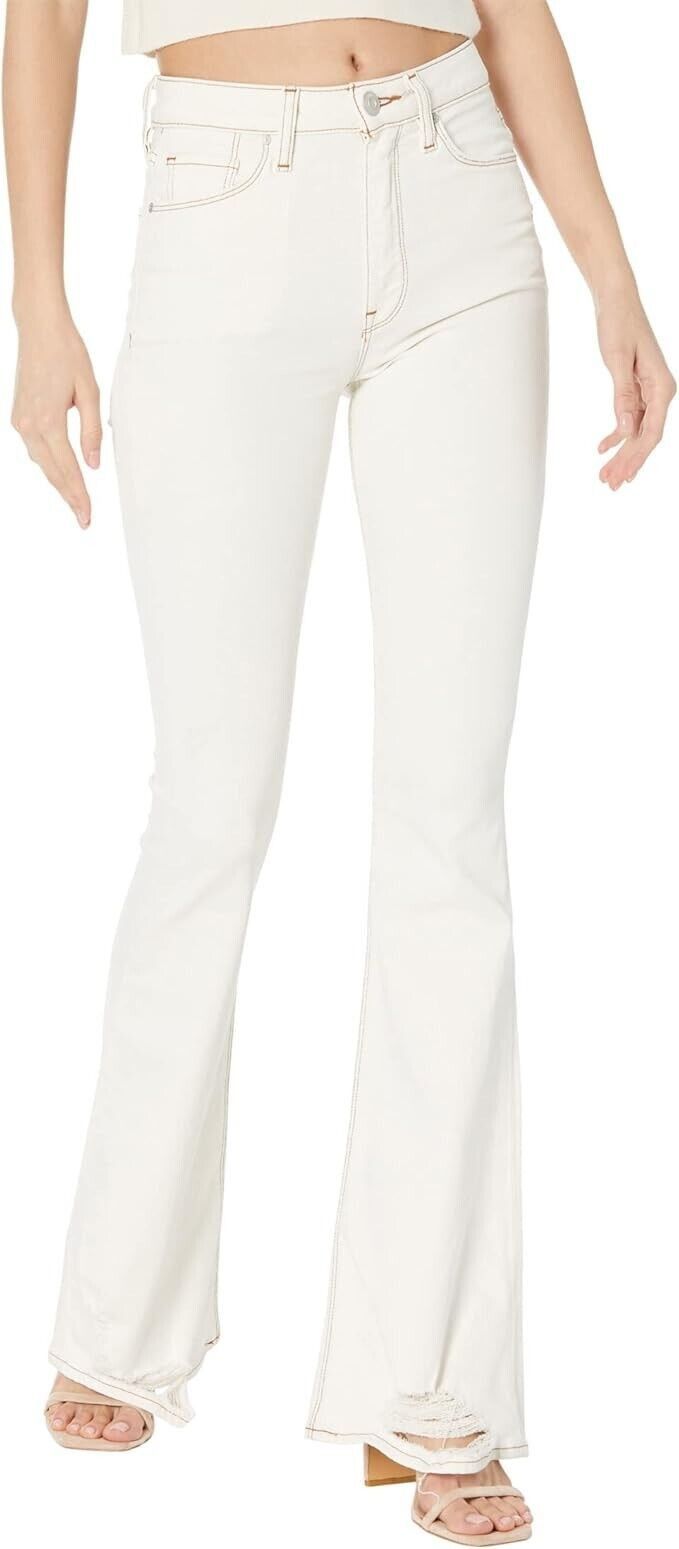 Hudson Hudson Jeans Holly High Rise Flare in Soft Ecru ( 24 ) Size 24" / US 00 / IT 34 - 1 Thumbnail