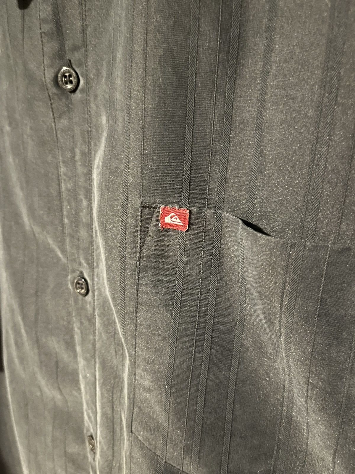 Quicksilver Vintage Y2K 2000’s Quicksilver stripped black button down Size US XL / EU 56 / 4 - 4 Thumbnail