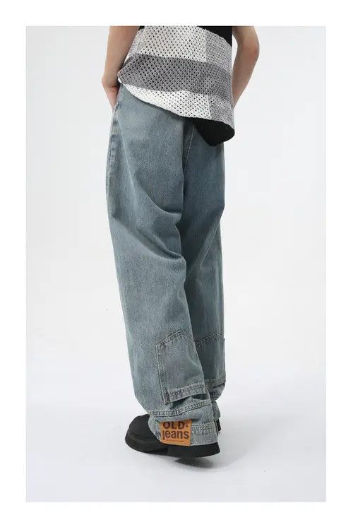 Other Light blue washed trendy straight loose jeans Size US 32 / EU 48 - 6 Thumbnail