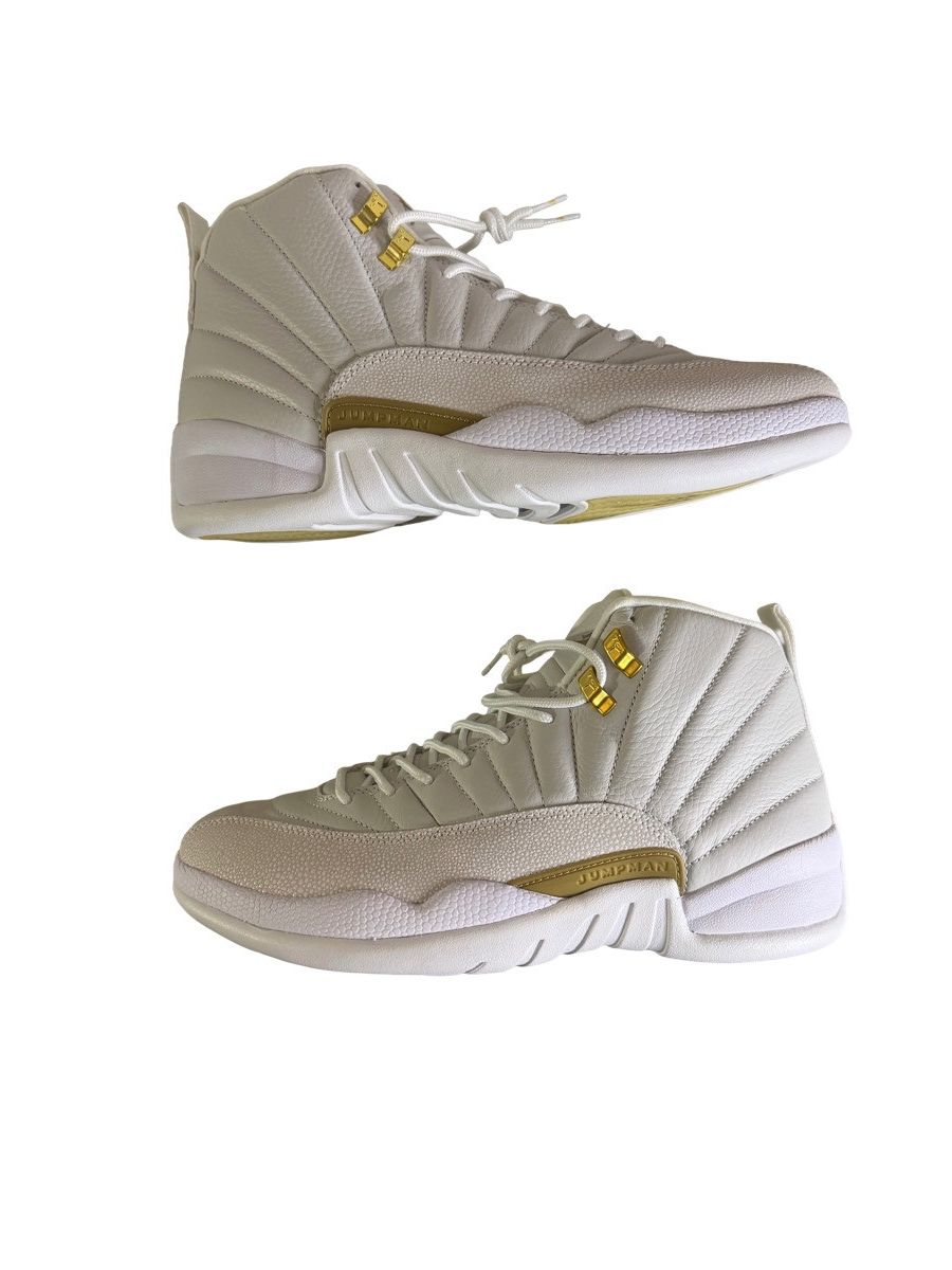 Jordan Brand × October's Very Own Air Jordan 12 OVO White Gold DS Size 12 OG Box Size US 12 / EU 45 - 1 Thumbnail