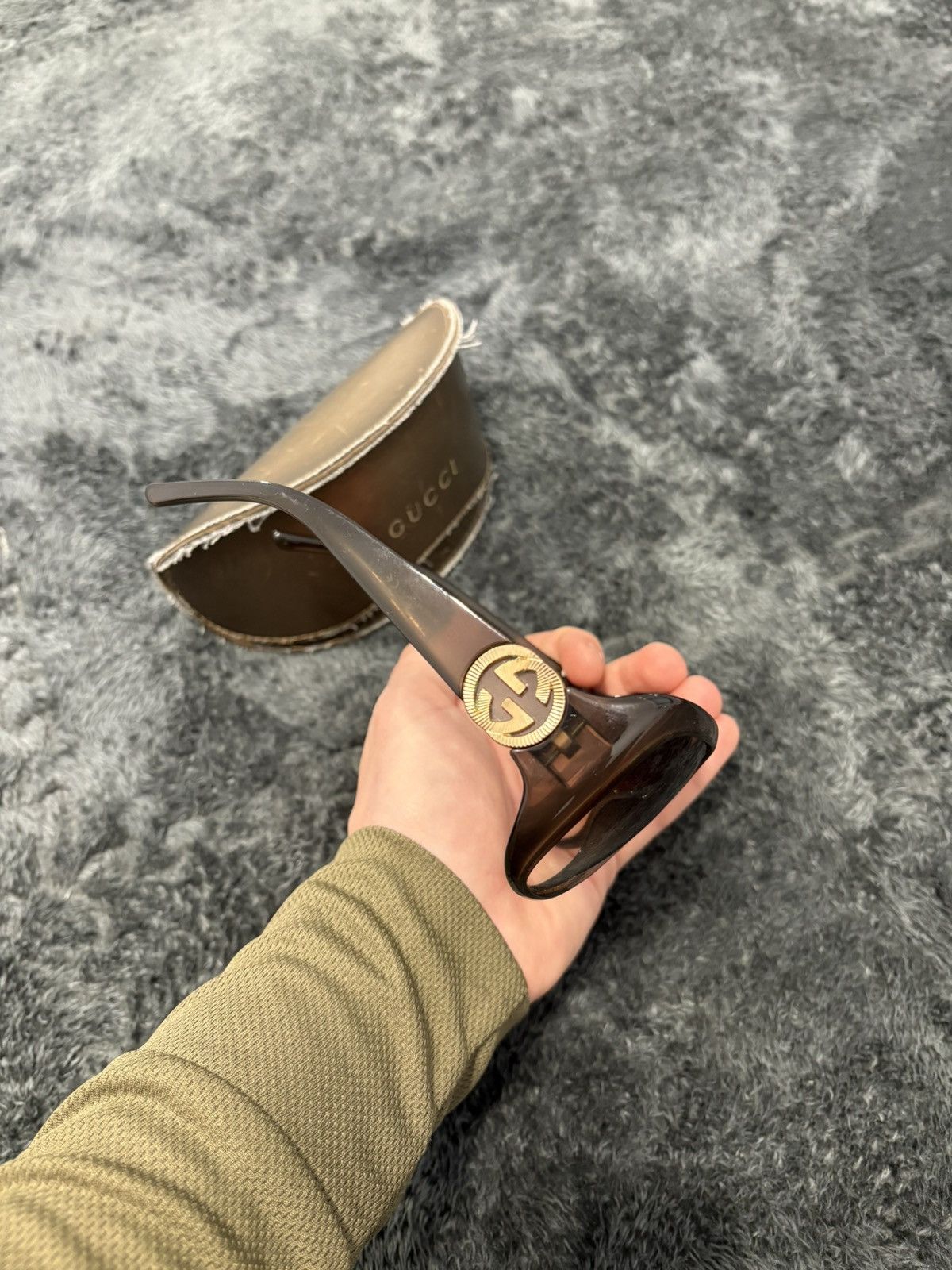 Gucci Vintage Gucci GG Interlocking Logo Sunglasses Size ONE SIZE - 9 Thumbnail
