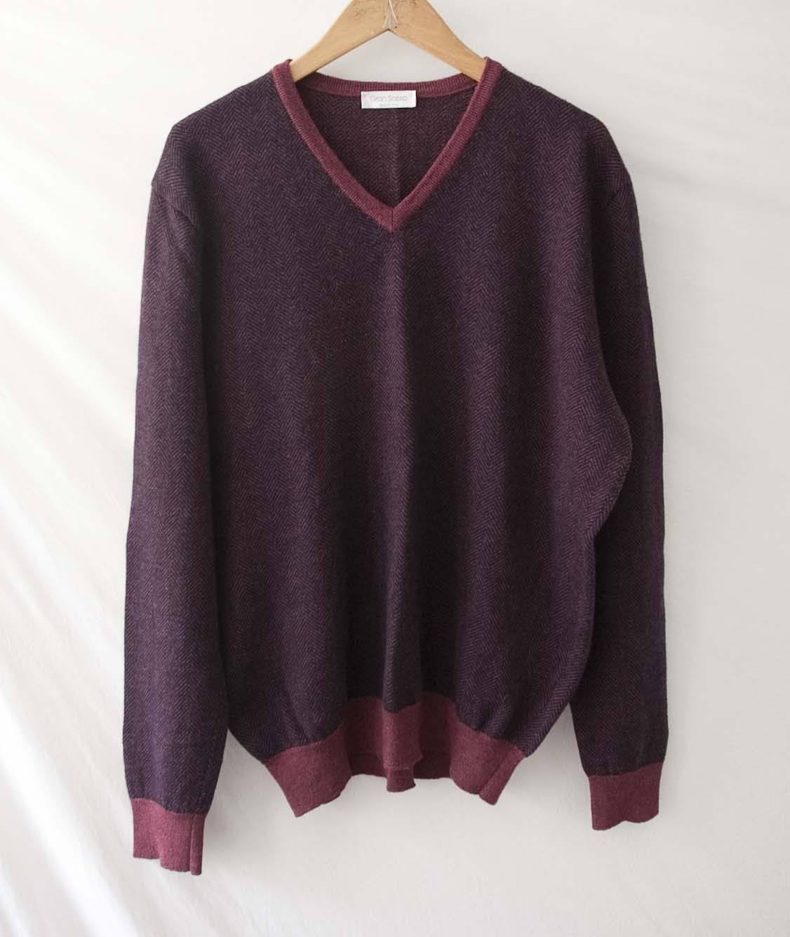 Gran Sasso Gran Sasso Virgin Wool Sweater Size 56 /XL /XXL Herringbone Size US XL / EU 56 / 4 - 1 Thumbnail