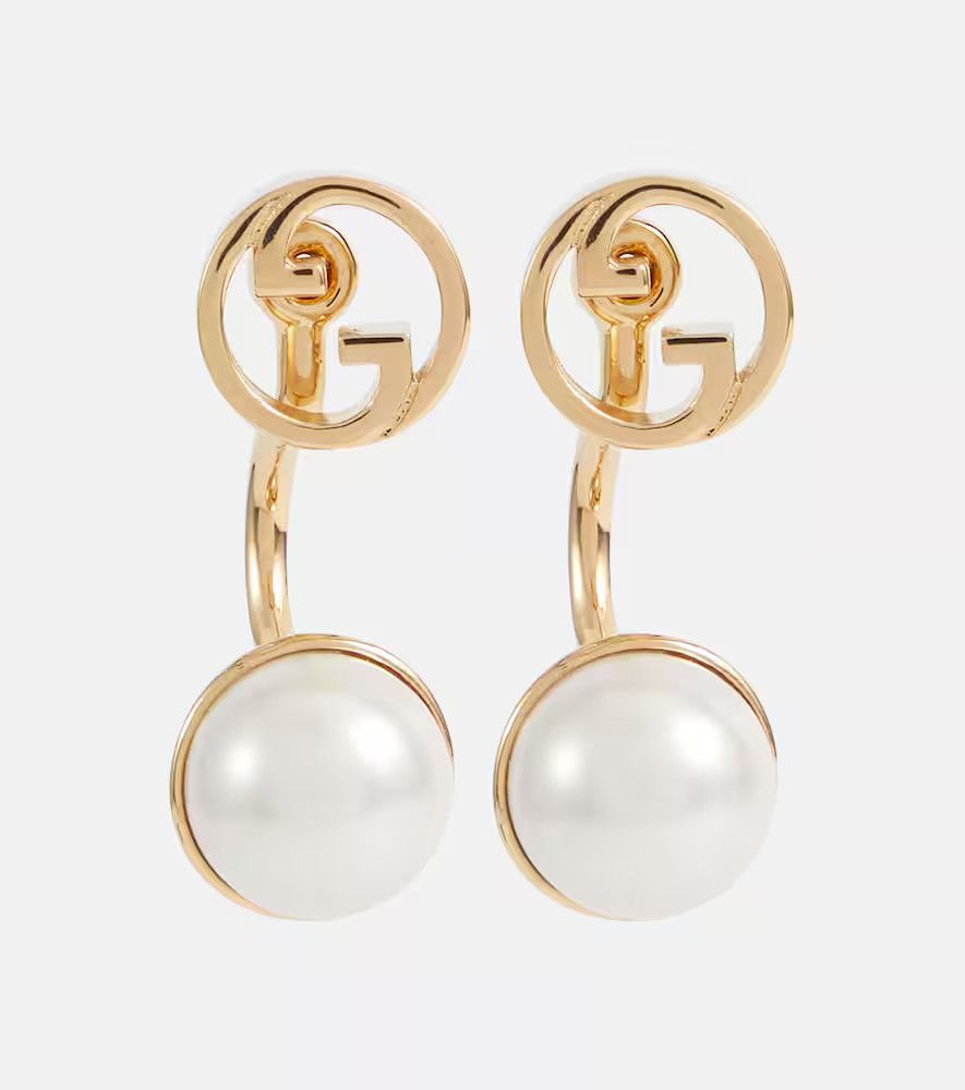 Gucci oc11z0126 Size: OS / Blondie Resin Pearl Earrings In Gold Size ONE SIZE - 1 Thumbnail