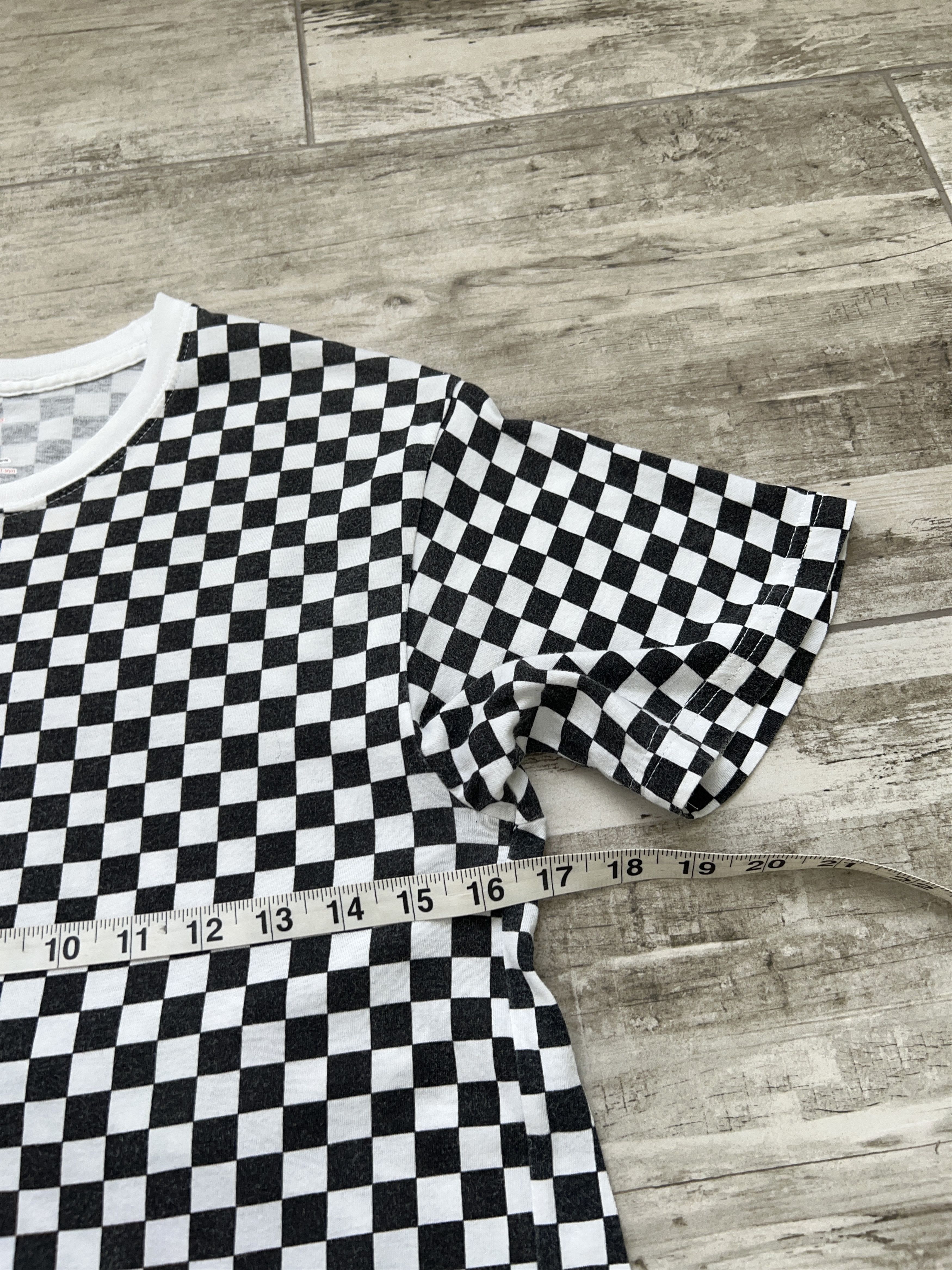 Supreme Mens Hanes White Black Check Cotton T Shirt Tee Size S Size US S / EU 44-46 / 1 - 5 Thumbnail
