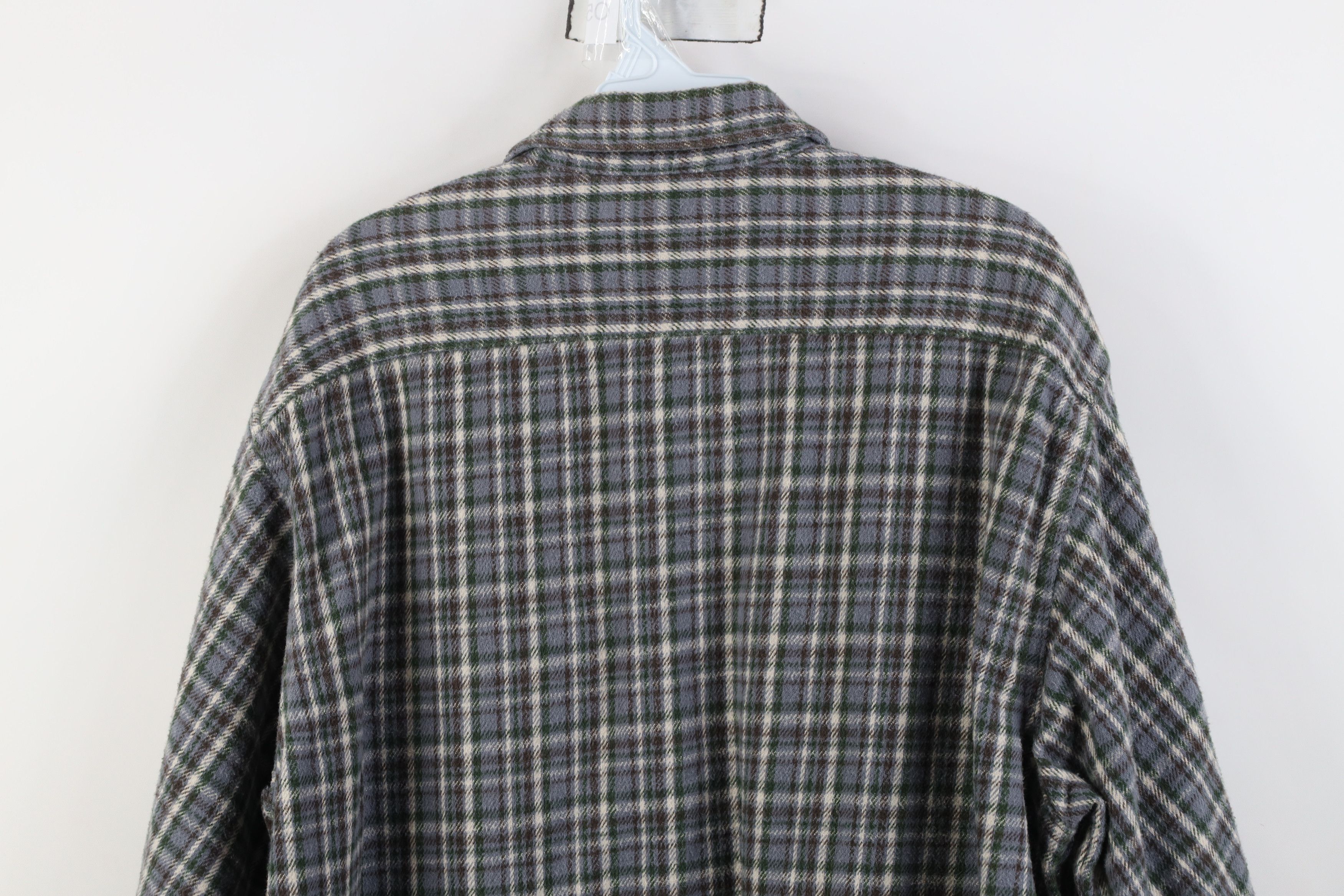 Vintage Vintage 90s Streetwear Heavyweight Button Shirt Plaid Size US XL / EU 56 / 4 - 10 Thumbnail