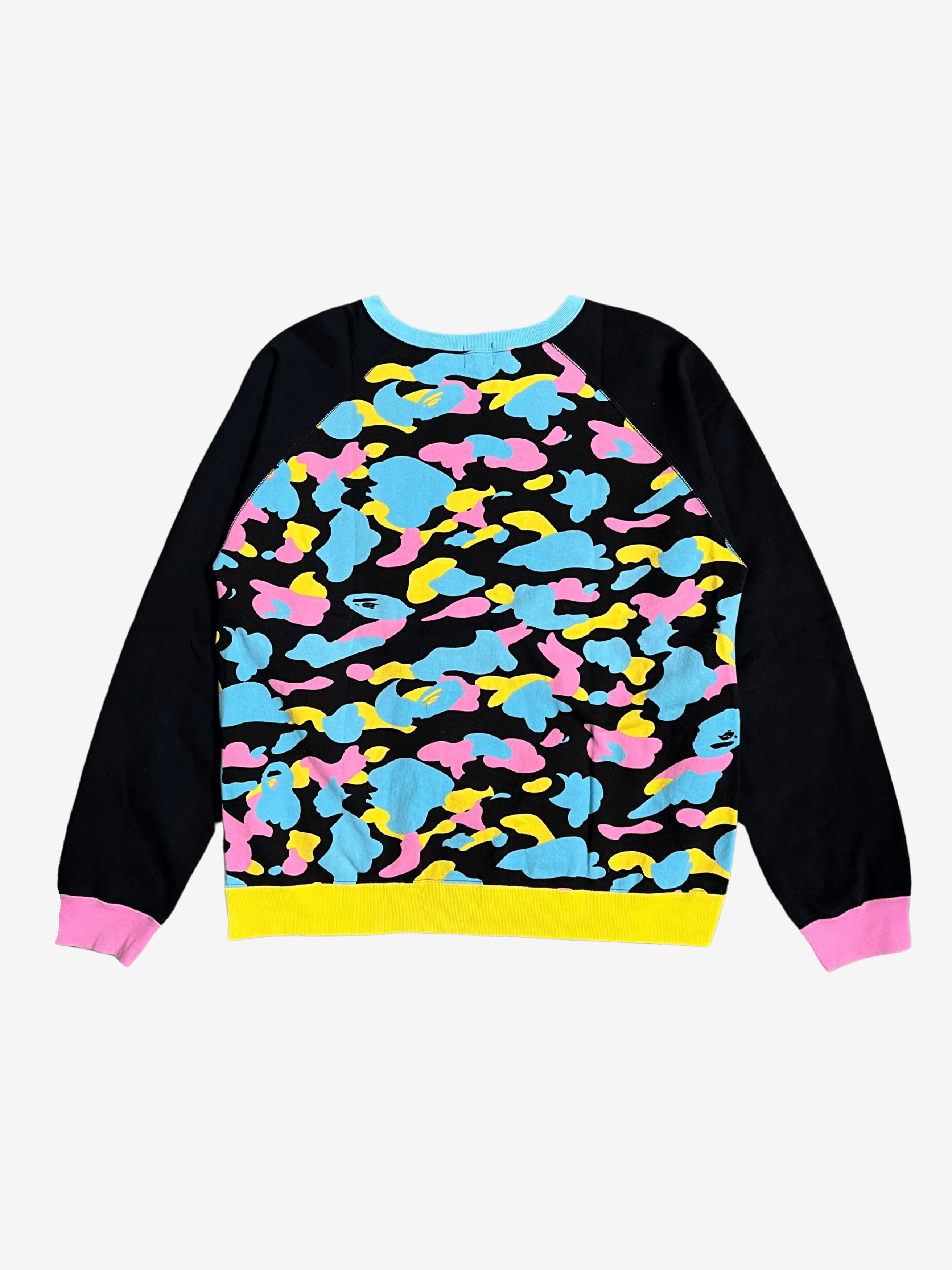 A Bathing Ape Cotton Candy Camo Logo Sweatshirt
