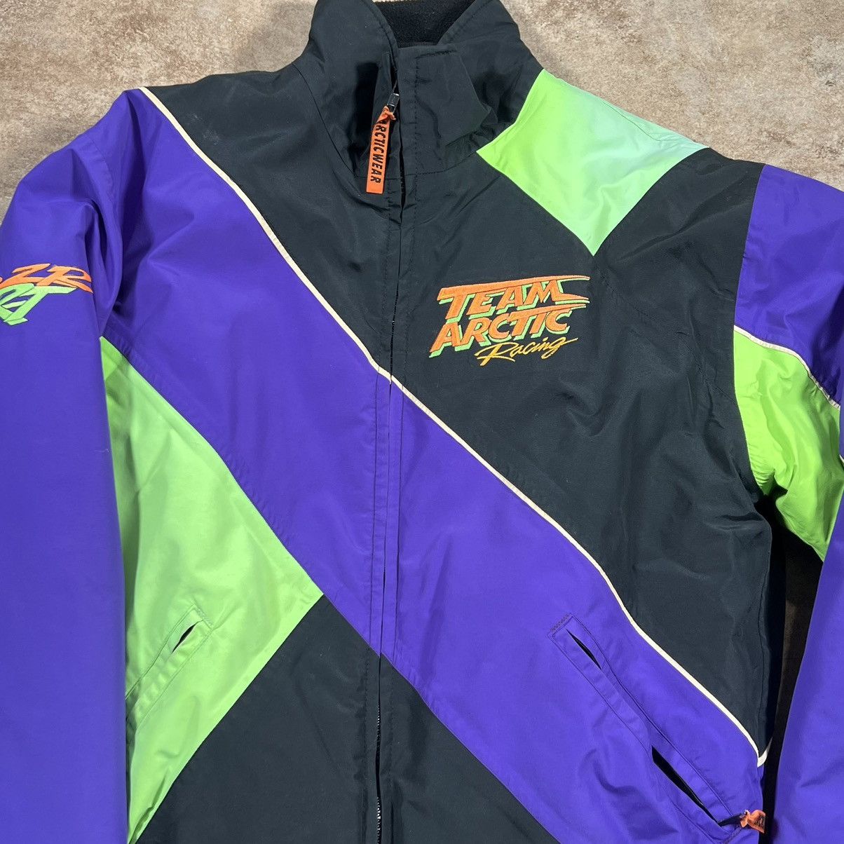 Other × Vintage Vtg 90s Arctic Cat / vvombbdr Snowmobile Racing Jacket Size US M / EU 48-50 / 2 - 2 Thumbnail