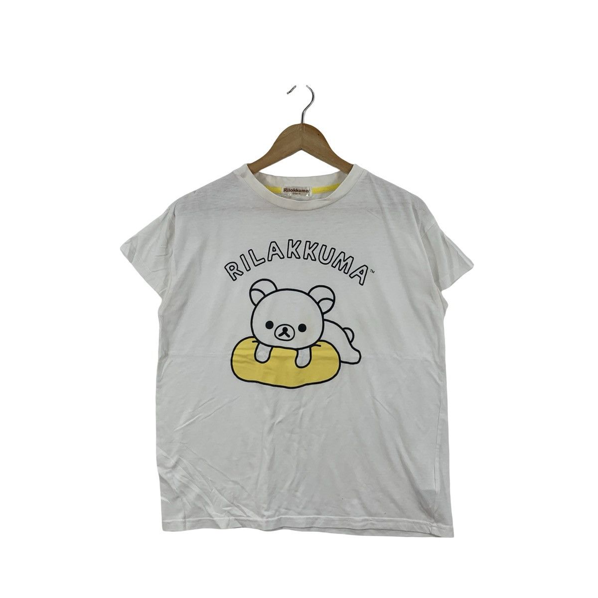 Other RILAKKUMA AKI KONDO Cute Character Pokapoka Tee Shirt Top Size L / US 10 / IT 46 - 3 Thumbnail