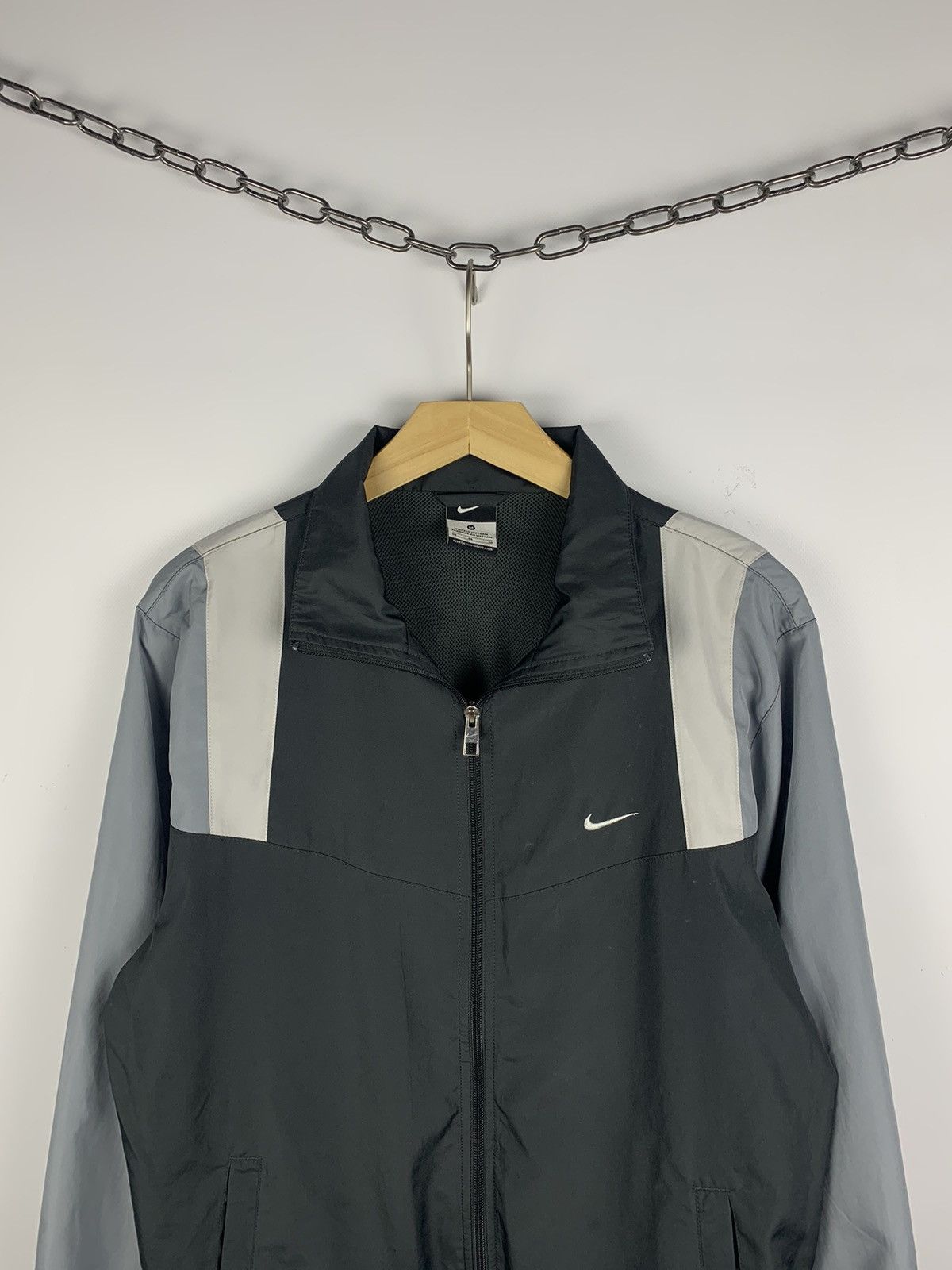 Nike Vintage Y2K Nike Full Zip Retro Nylon Track Jacket Swoosh Size US M / EU 48-50 / 2 - 2 Thumbnail
