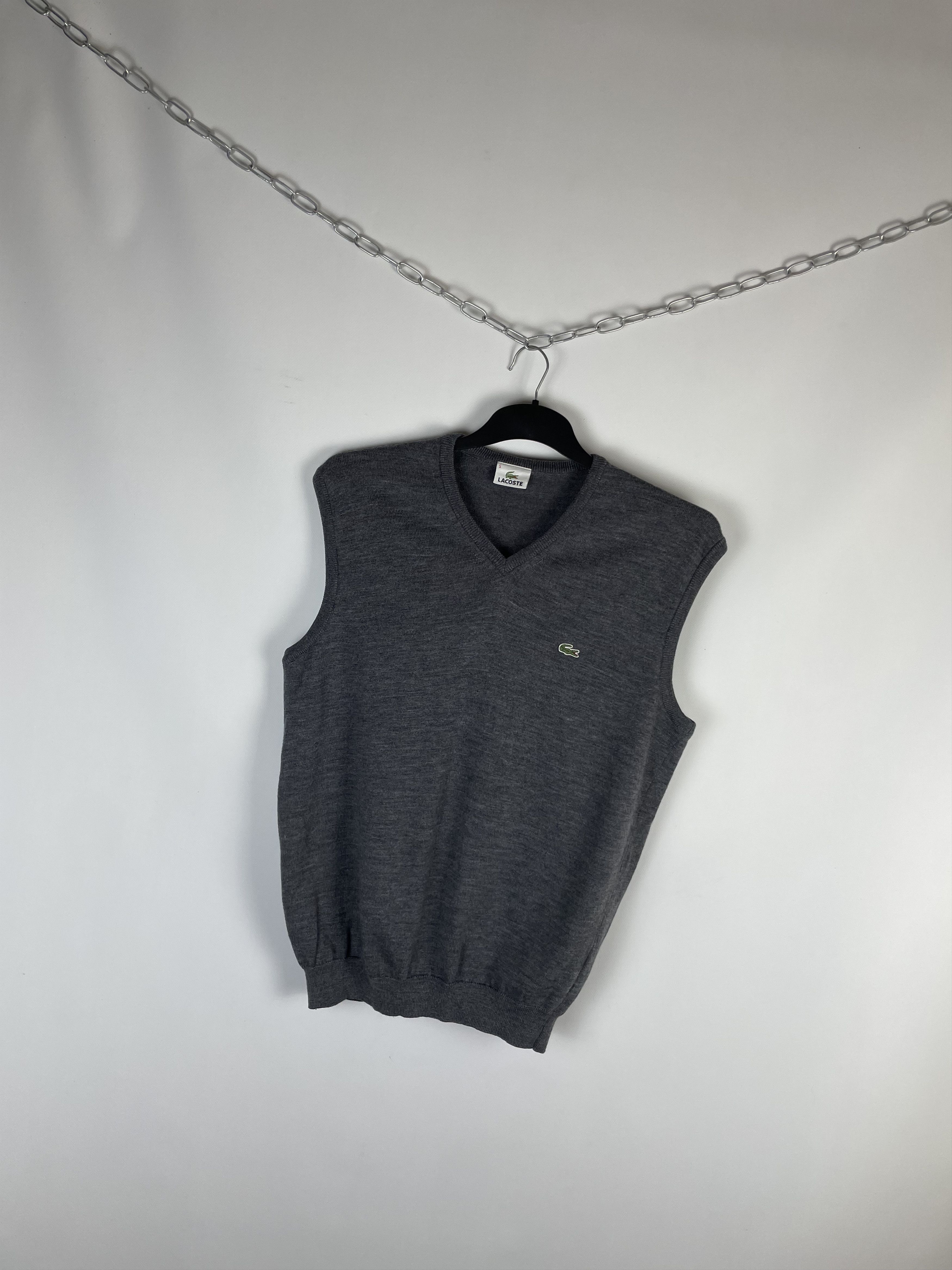 Lacoste Vintage Lacoste vest knit 90s Size US L / EU 52-54 / 3 - 2 Thumbnail