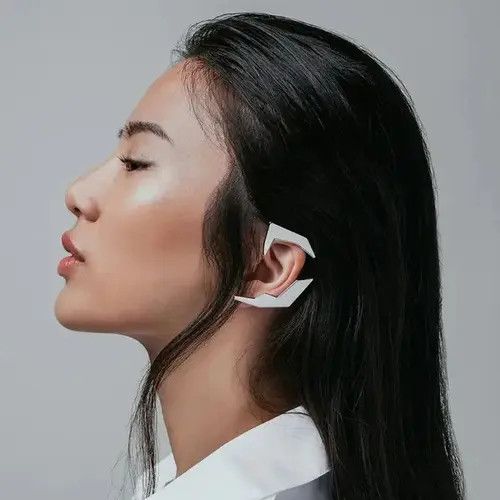 Japanese Brand × Vintage Hip Hop Unisex Ear Hook Futuristic Metal Size ONE SIZE - 3 Thumbnail