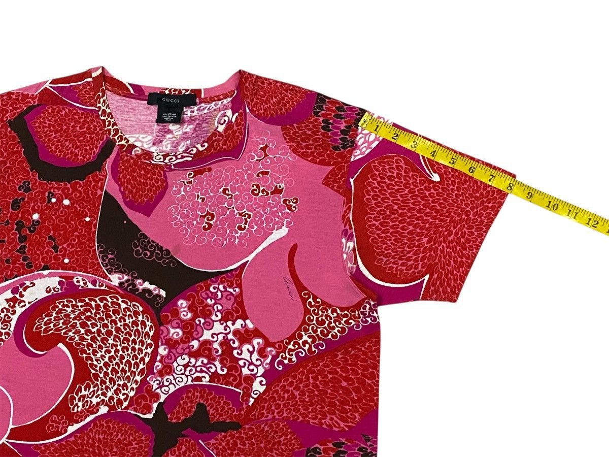 Gucci Gucci SS1999 Floral Red Shirt Size L / US 10 / IT 46 - 16 Thumbnail