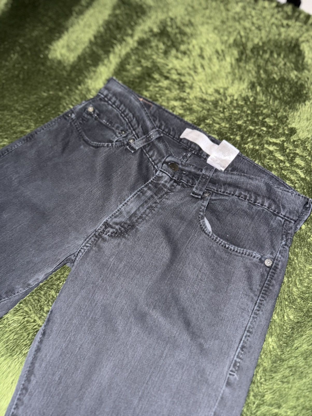 Levi's [W33/L32] Levis 511 USA Vintage Washed Denim Pants Black Size US 33 - 2 Thumbnail