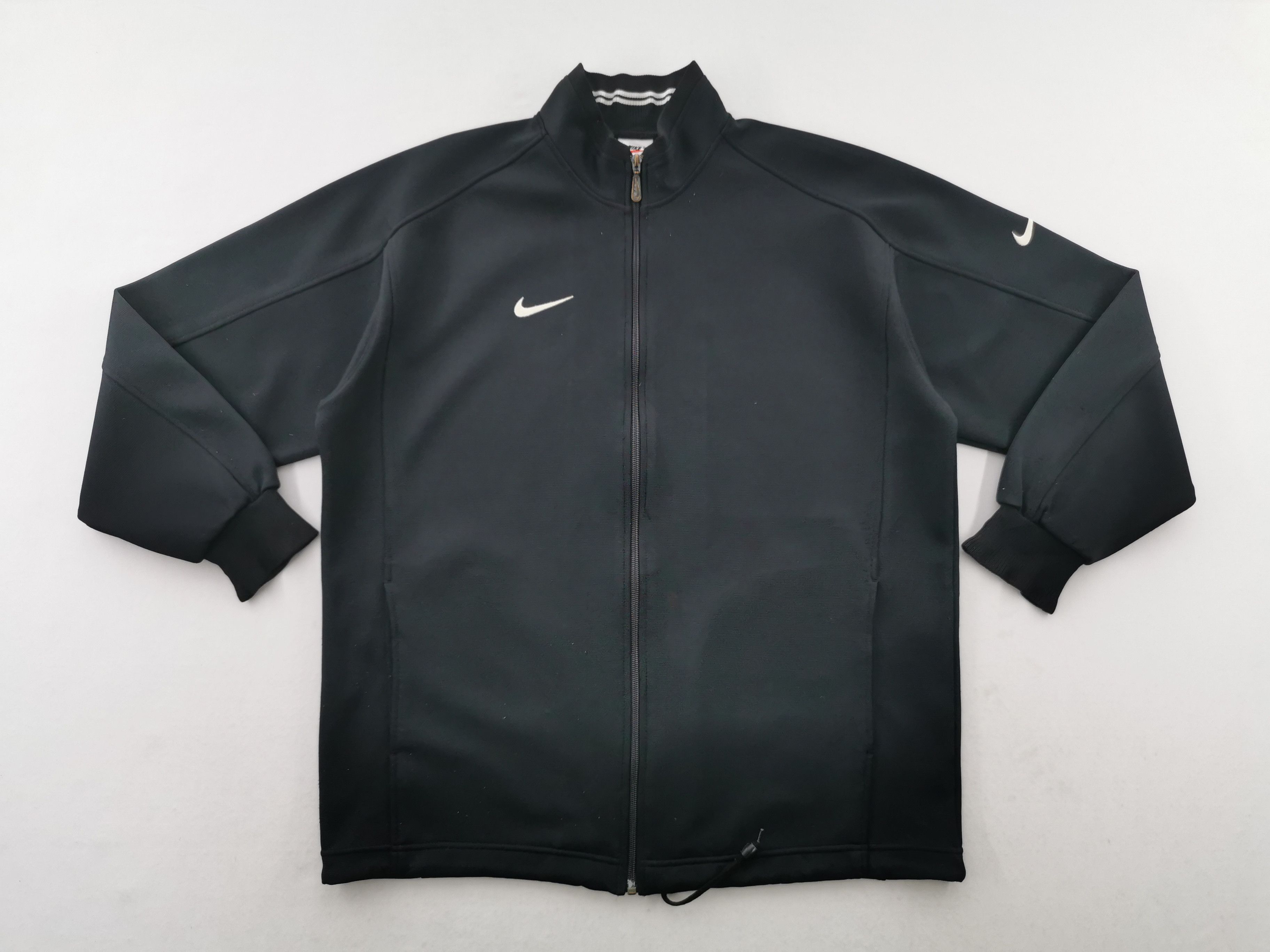 Nike Vintage 90s Nike Swoosh Tracktop Jacket Made In Japan Size L Size US L / EU 52-54 / 3 - 1 Thumbnail