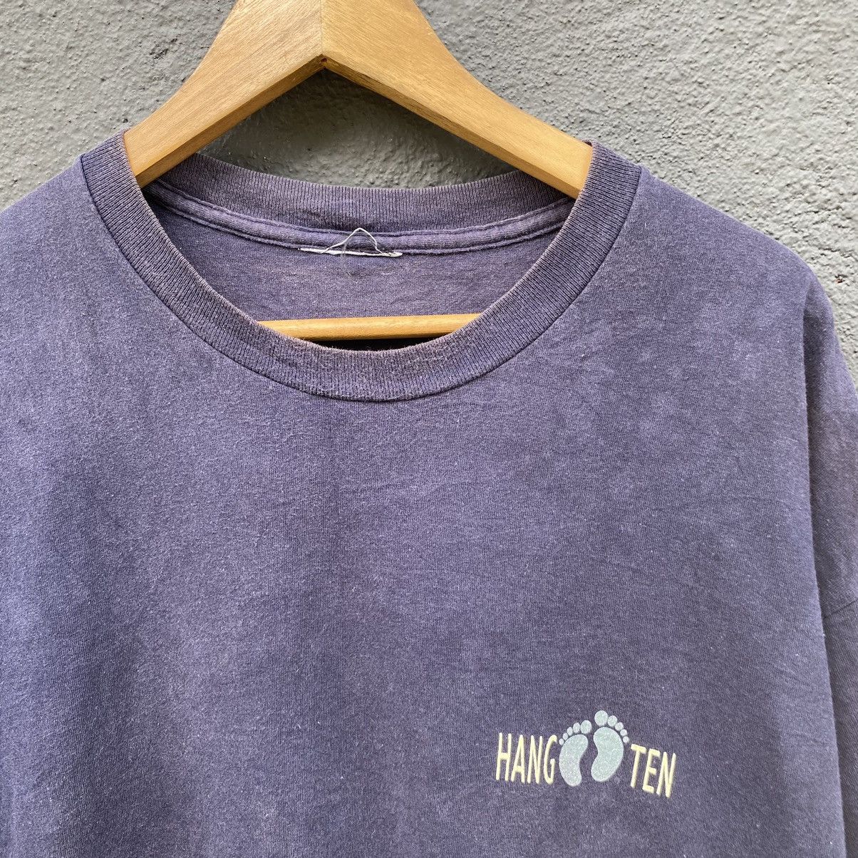 Hang Ten Thrashed Faded Vintage 90s Hang Ten Surfboard ERD GRUNGE TEE Size US XL / EU 56 / 4 - 4 Thumbnail