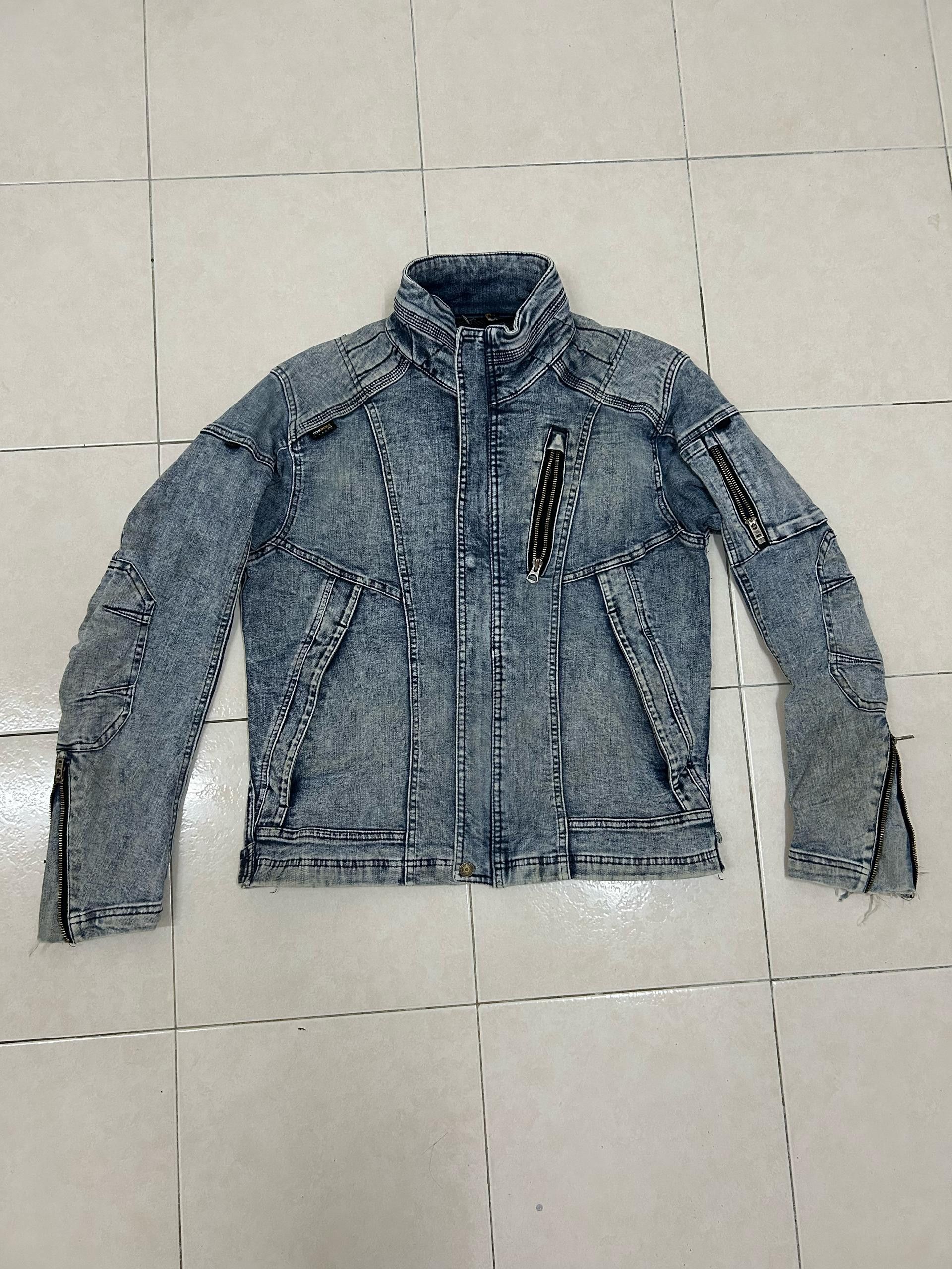 Vintage Rare Fielcore Denim Stretch Jacket Size US M / EU 48-50 / 2 - 1 Thumbnail