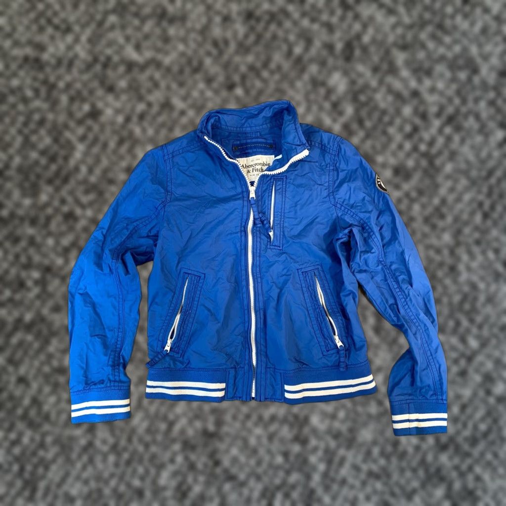 Abercrombie & Fitch Abercrombie Fitch Jacket Mens XL Blue Lightweight Windbreaker ZIP Stand-Up Collar Zipper Pockets Size US XL / EU 56 / 4 - 1 Thumbnail