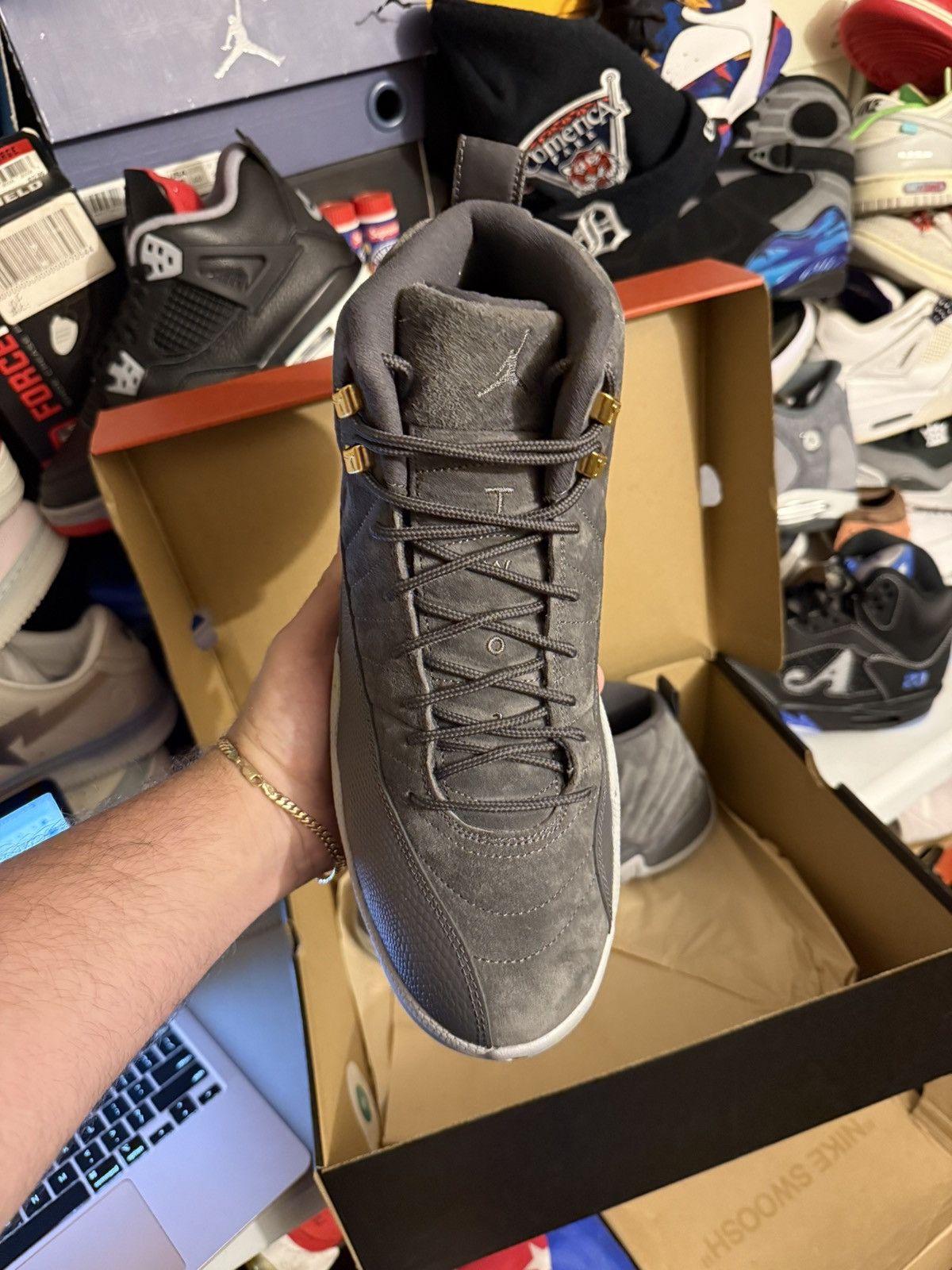 Jordan Brand Jordan retro 12 dark grey size 11 Size US 11 / EU 44 - 2 Thumbnail