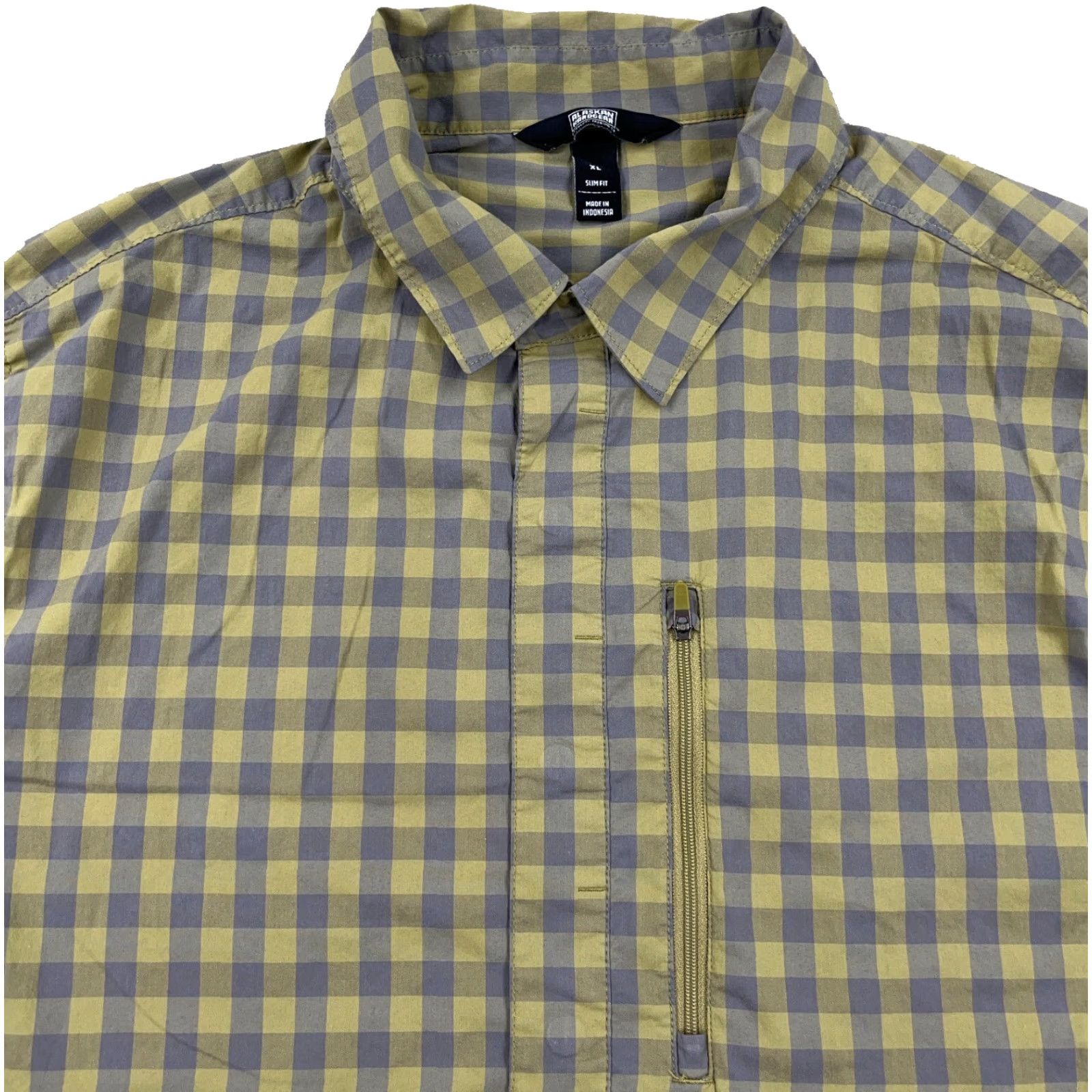 Vintage Alaskan Hardgear Shirt Men XL Green Button Up Plaid Cotton Nylon Blend Shirt Size US XL / EU 56 / 4 - 2 Thumbnail