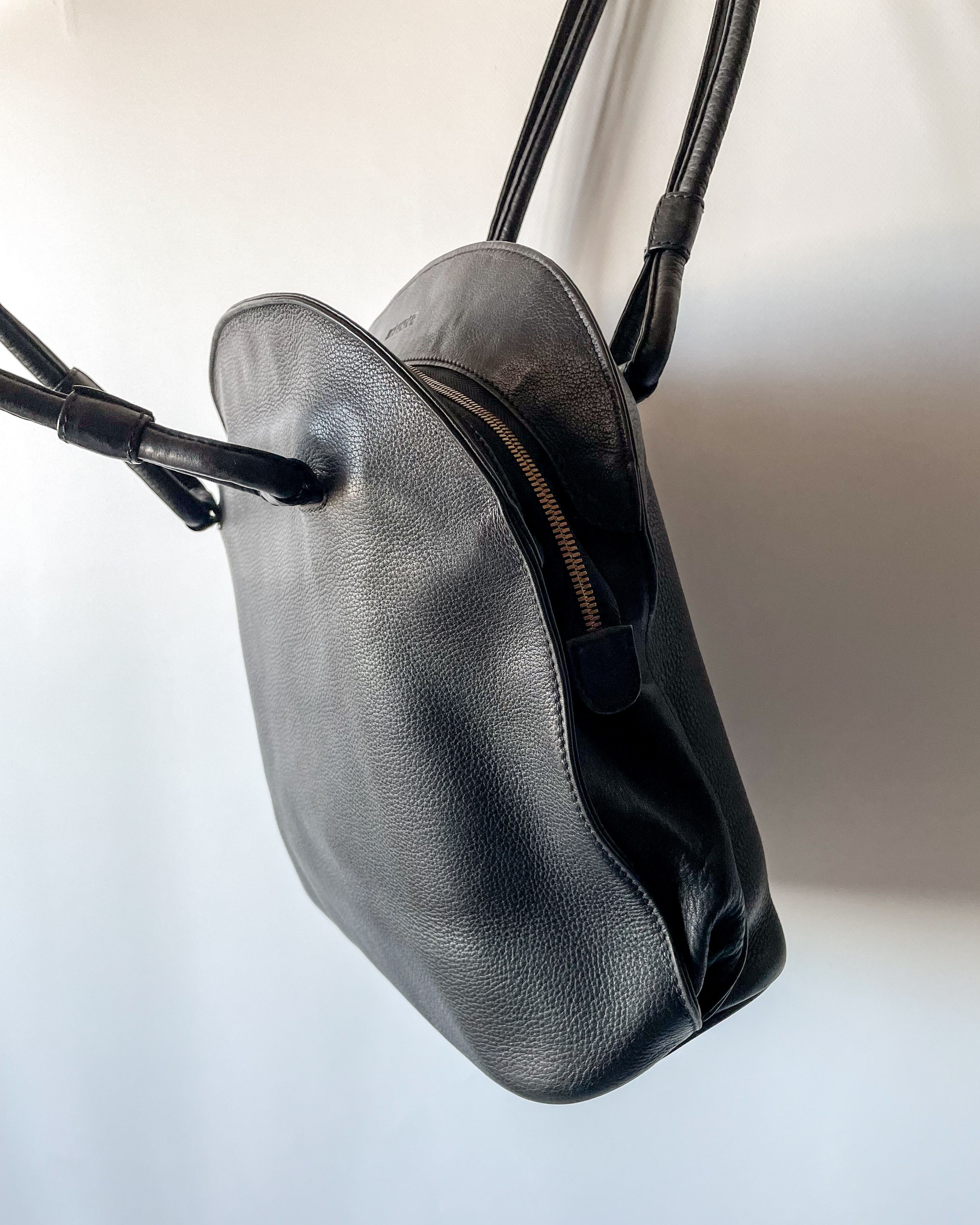 Jil Sander Jil Sander Black Leather Shoulder Bag Size ONE SIZE - 11 Thumbnail
