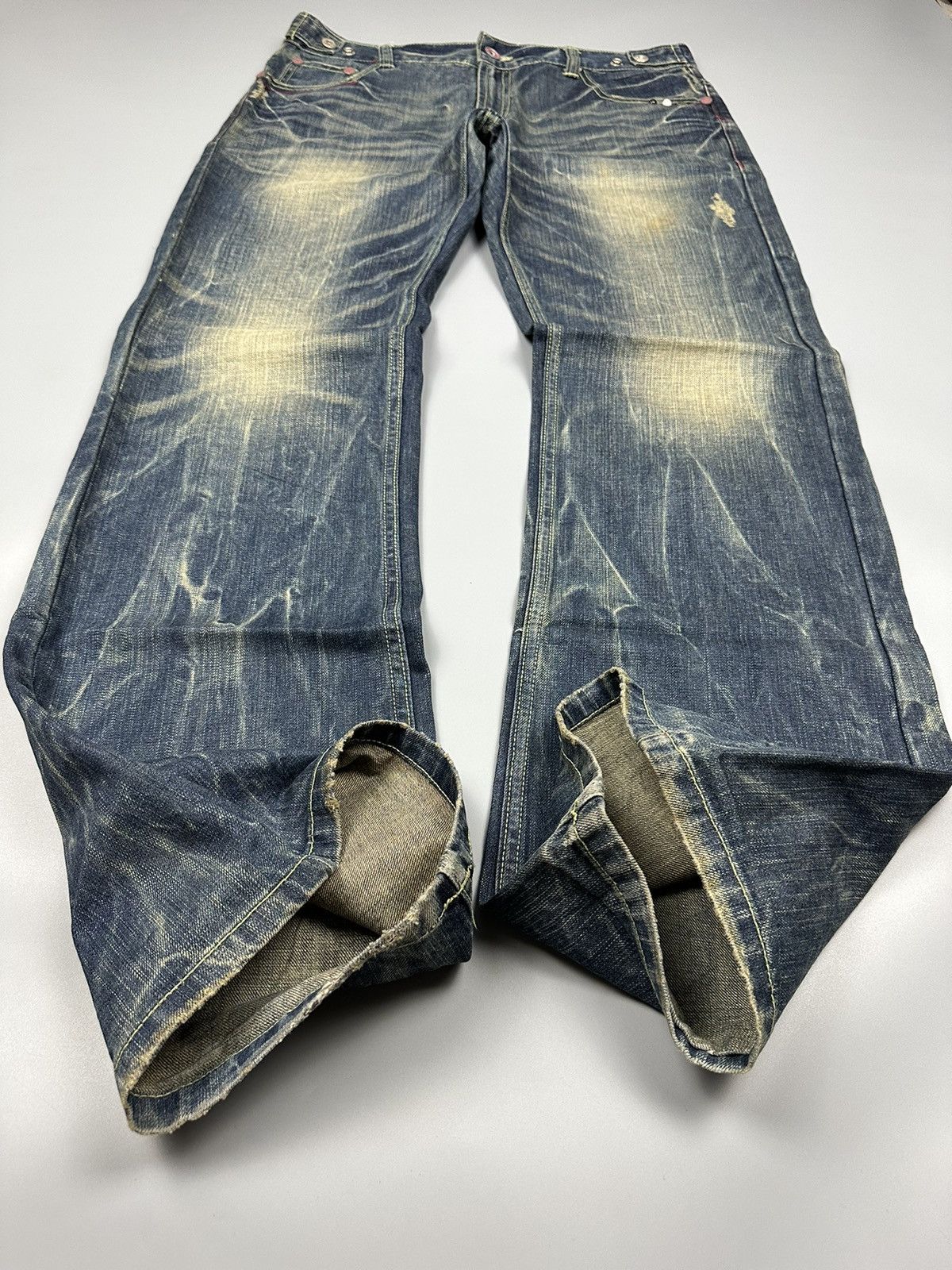 If Six Was Nine 🔥Rare🔥Red Pepper Embroidered Whiskered Flare Denim Size US 36 / EU 52 - 7 Thumbnail