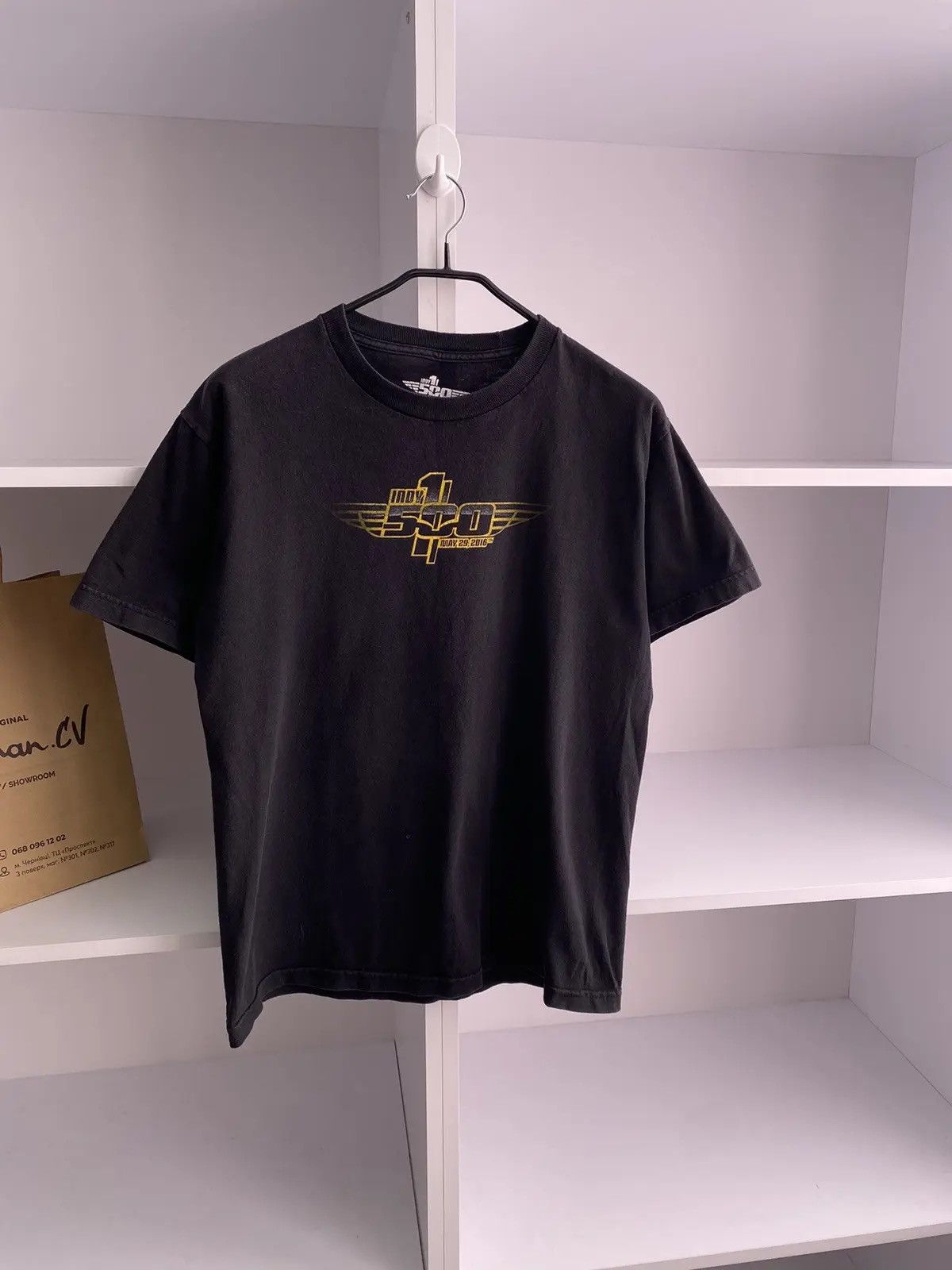 Band Tees × Vintage Vintage Indianapolis Racing overprinted Tee Size US M / EU 48-50 / 2 - 6 Thumbnail