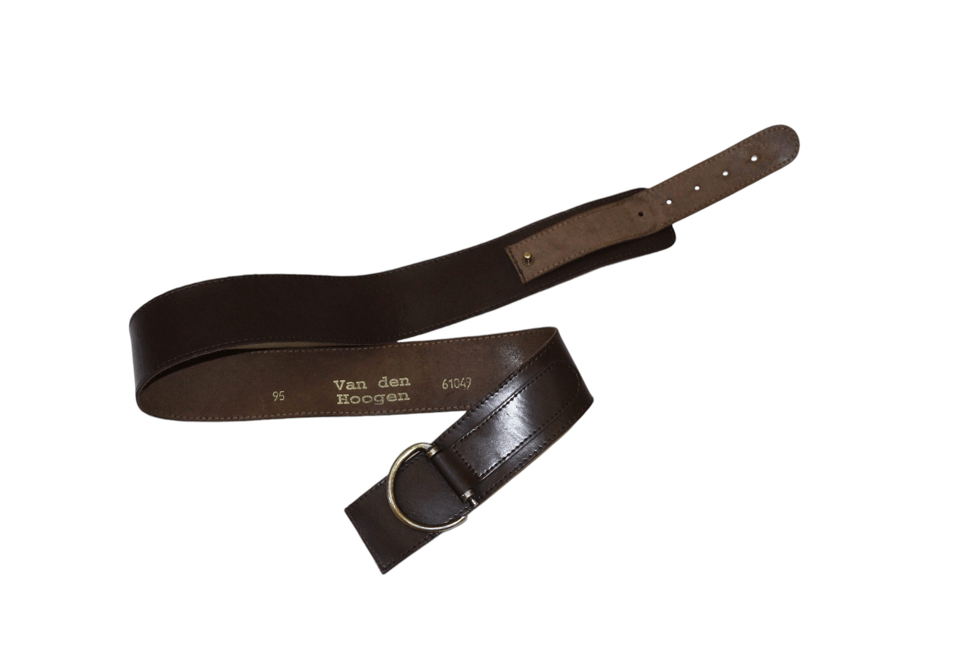 Van RARE Van den Hoogen designers leather wide belt Size ONE SIZE - 2 Thumbnail