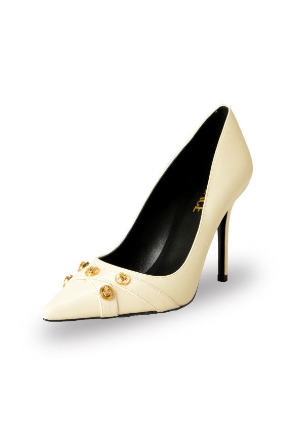 Versace o1y0226 Pumps in Cream Size US 10 / IT 40 - 3 Thumbnail