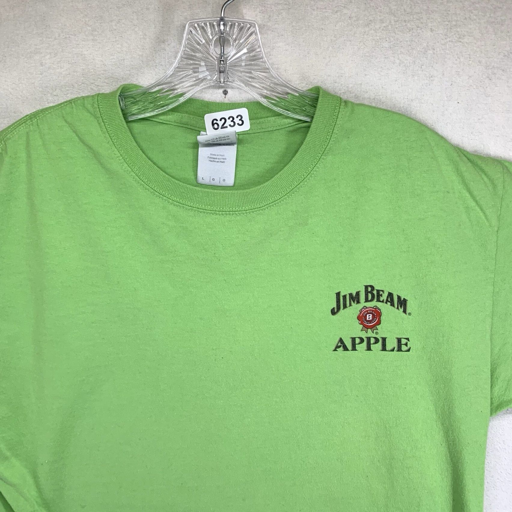 Gildan Gildan Jim Beam Graphic Print T-Shirt Unisex Adult Large Light Green Logo Tee Classic Whiskey Party Size US L / EU 52-54 / 3 - 5 Thumbnail